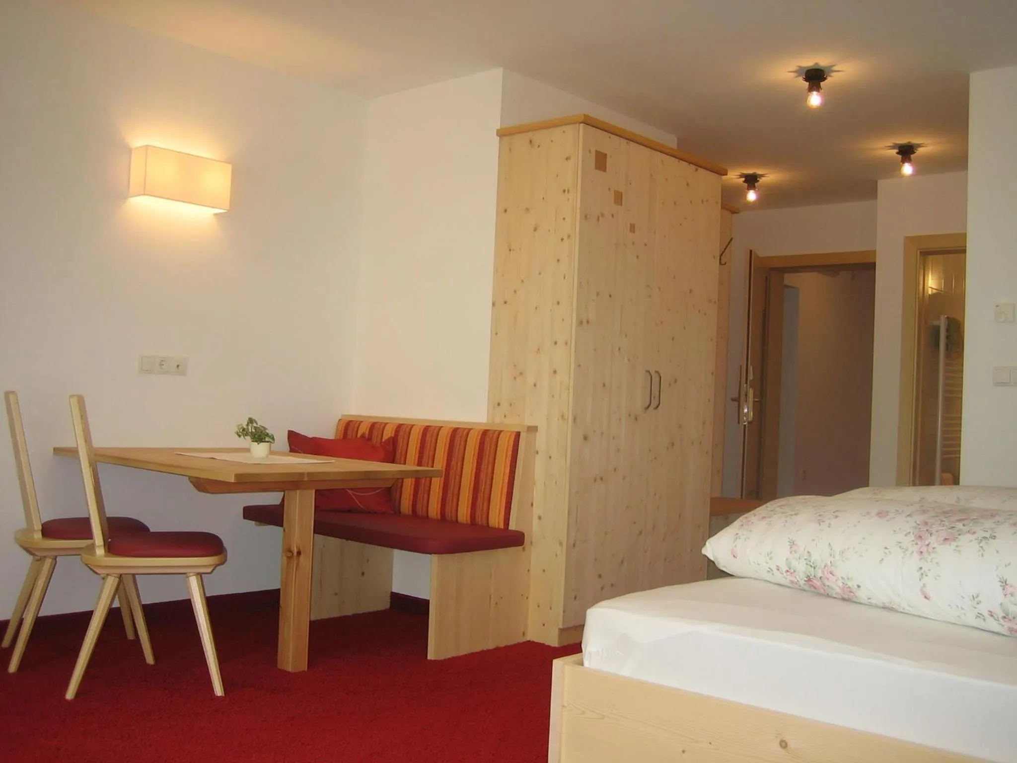 Decorative detail, Bed in Hotel Restaurant Rosmarie