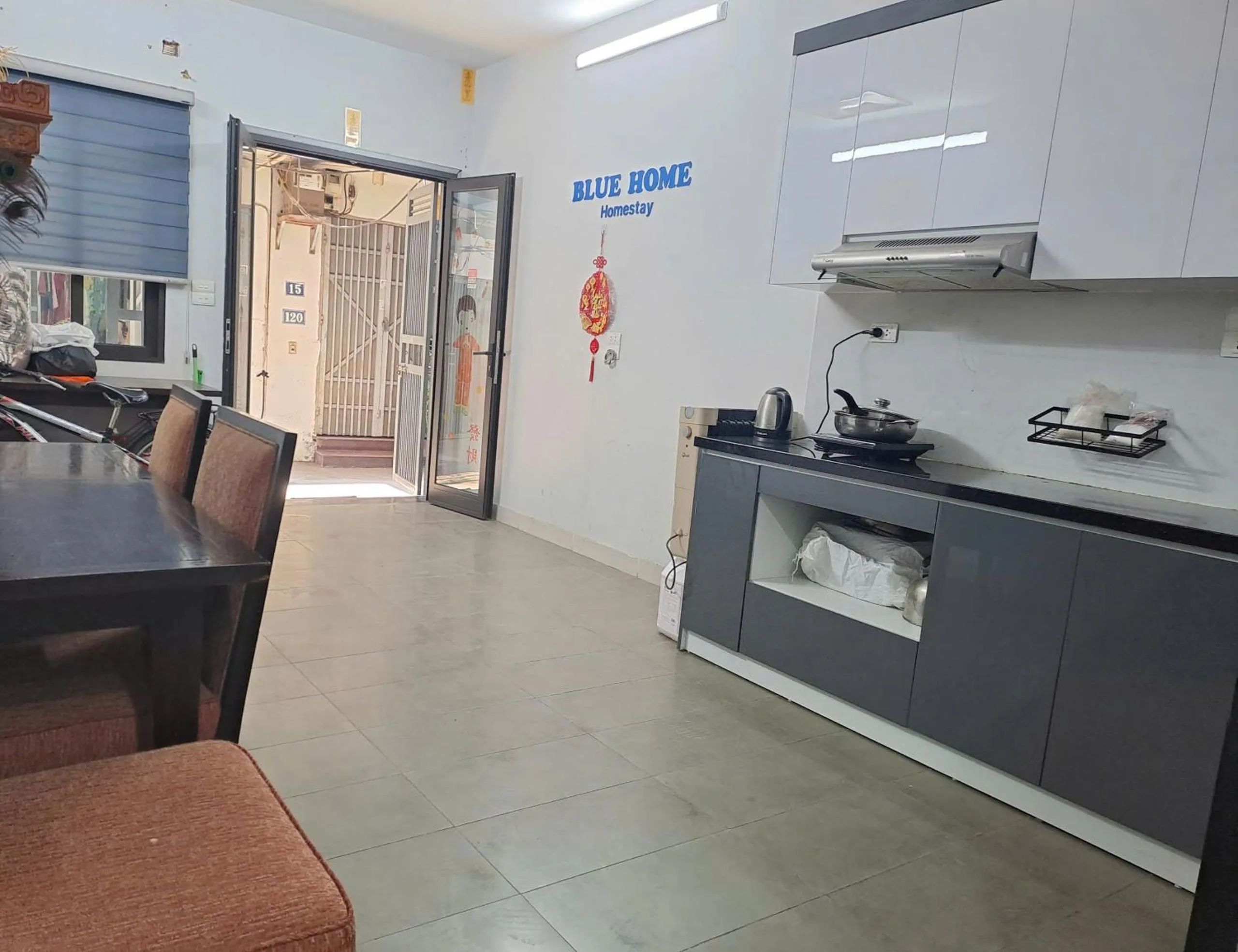 Kitchen or kitchenette in Blue Homestay Cau Giay
