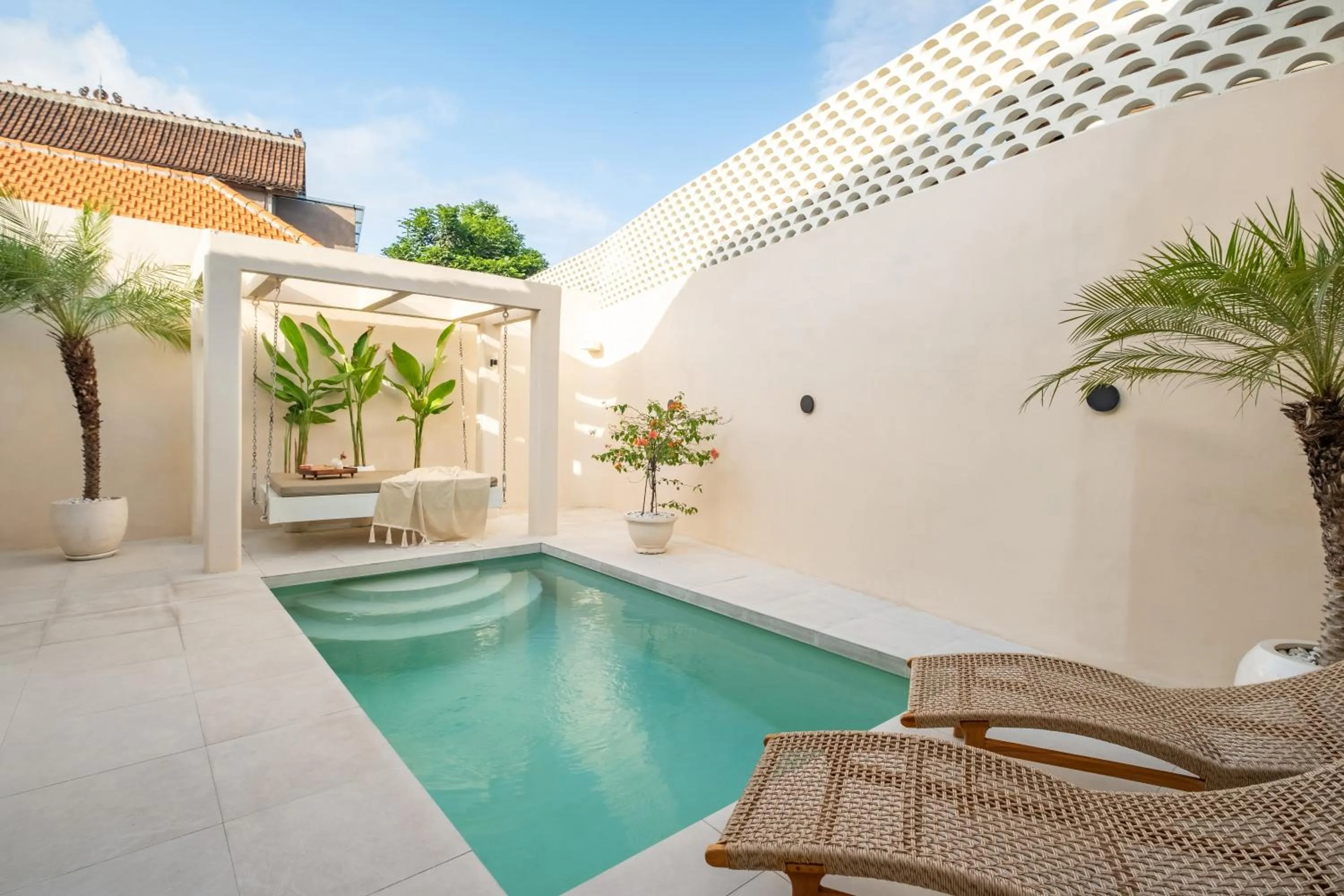 Pool view in Villa Affinity Canggu by Azure Great Location