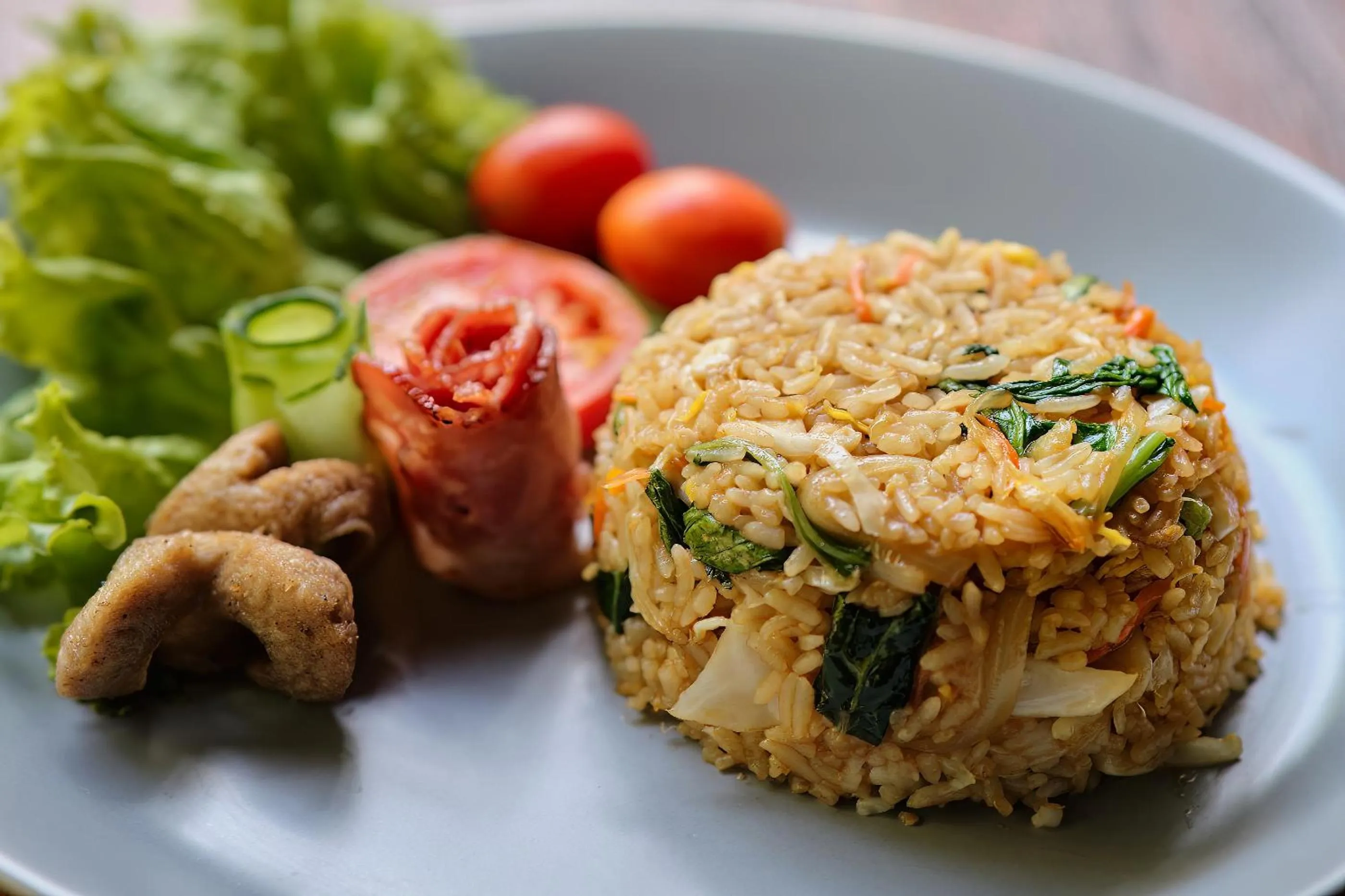 Asian breakfast in Teja Lokha Ubud Villa