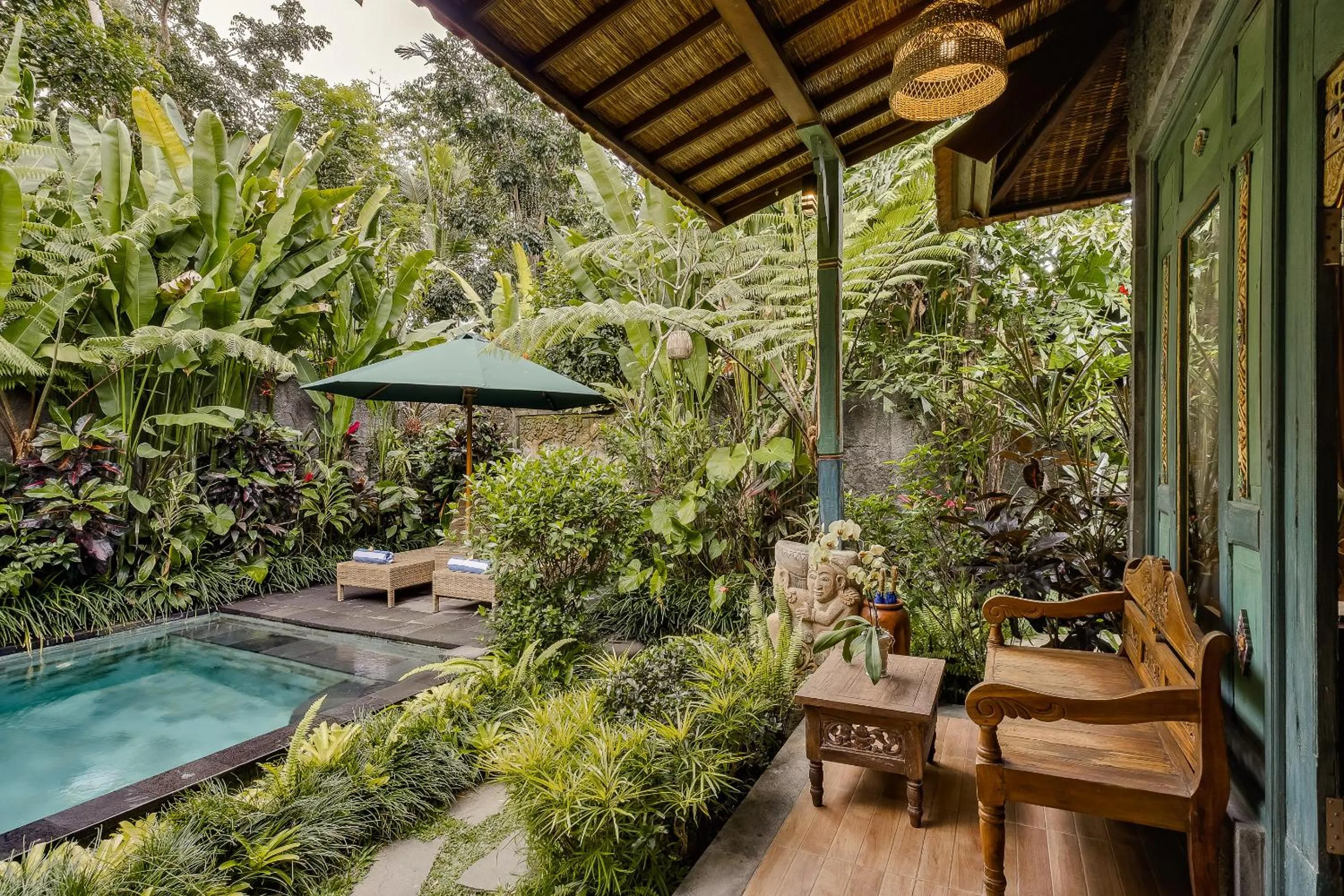 Patio in Teja Lokha Ubud Villa