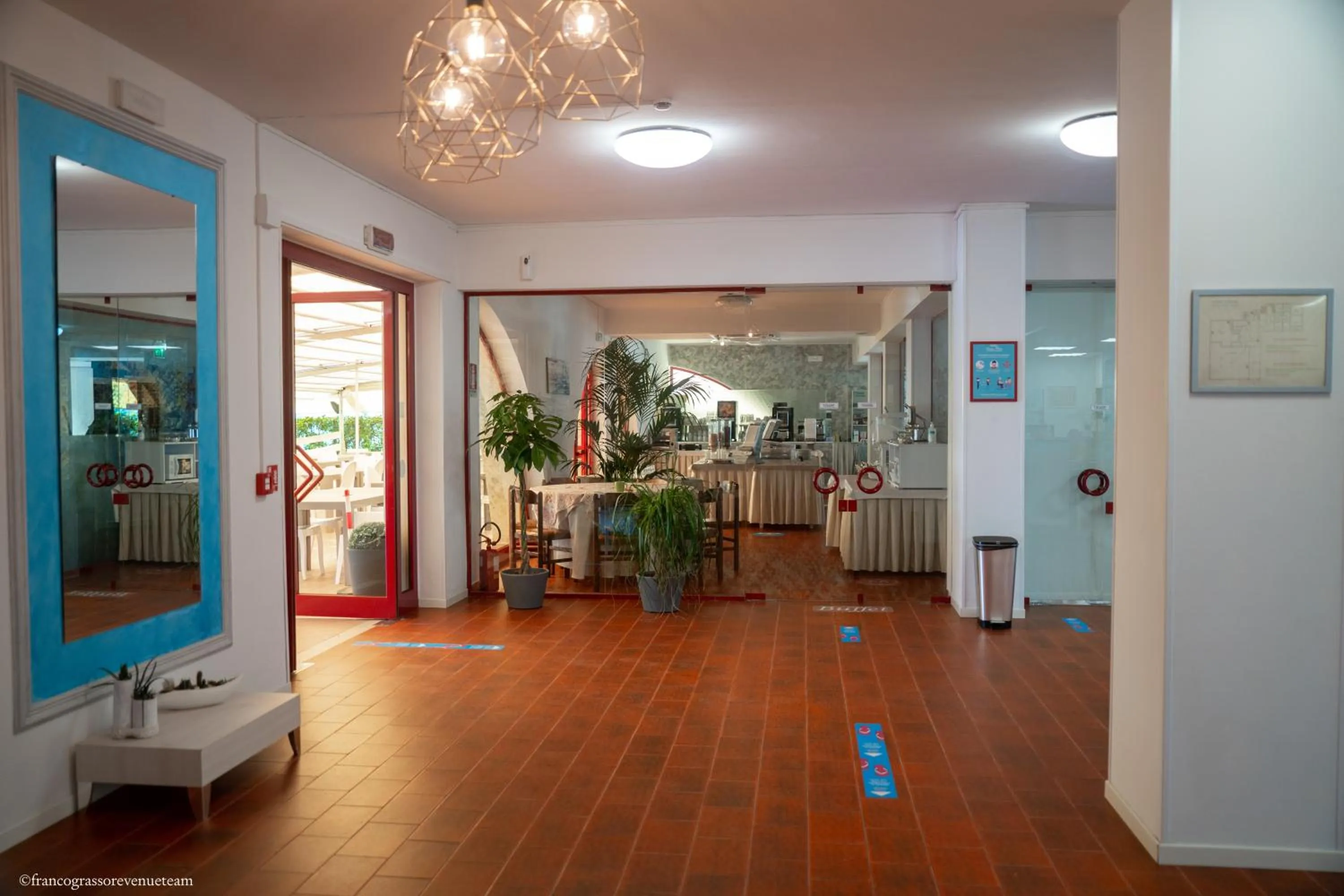 Lobby or reception in Hotel Quattro Palme