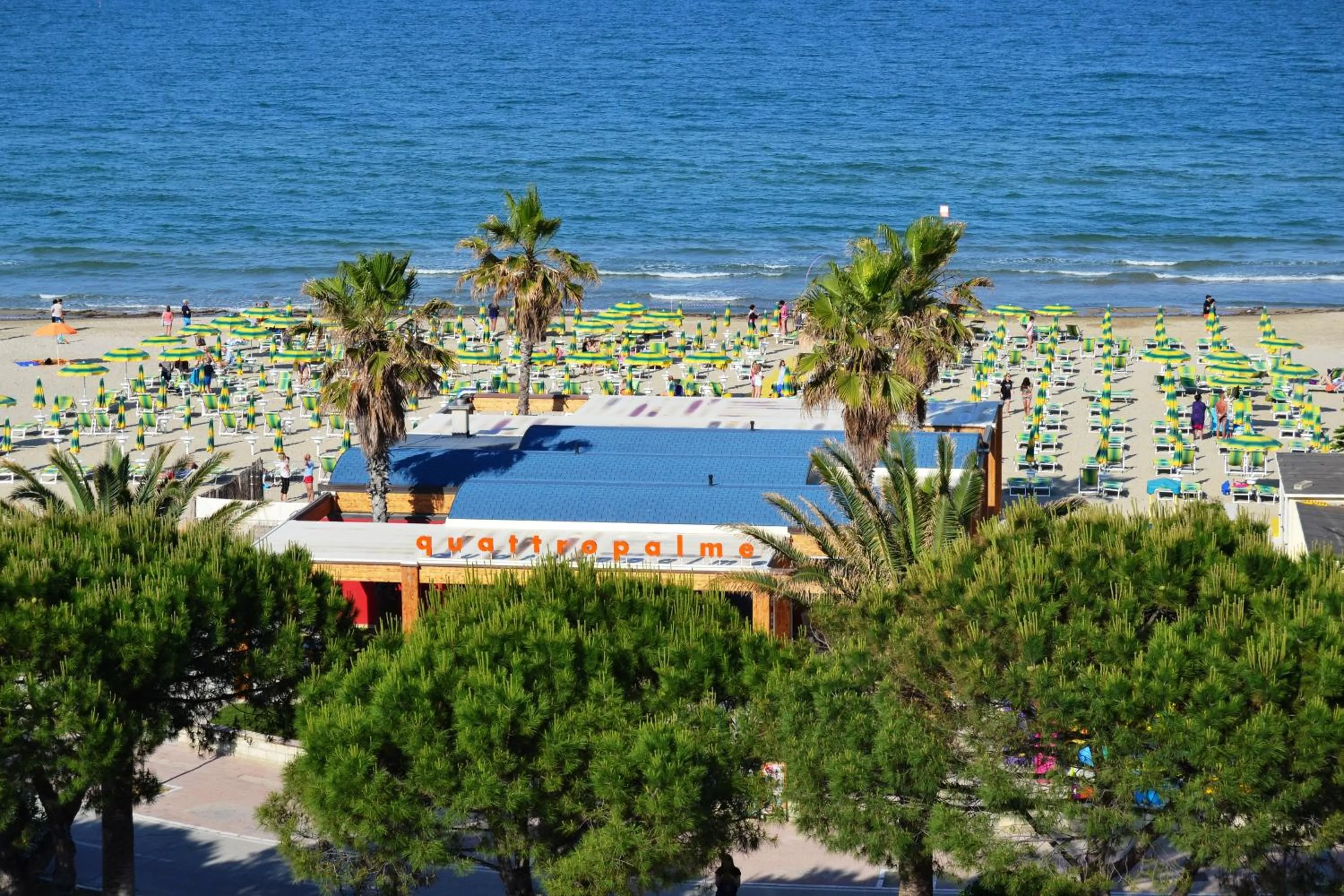 Beach in Hotel Quattro Palme
