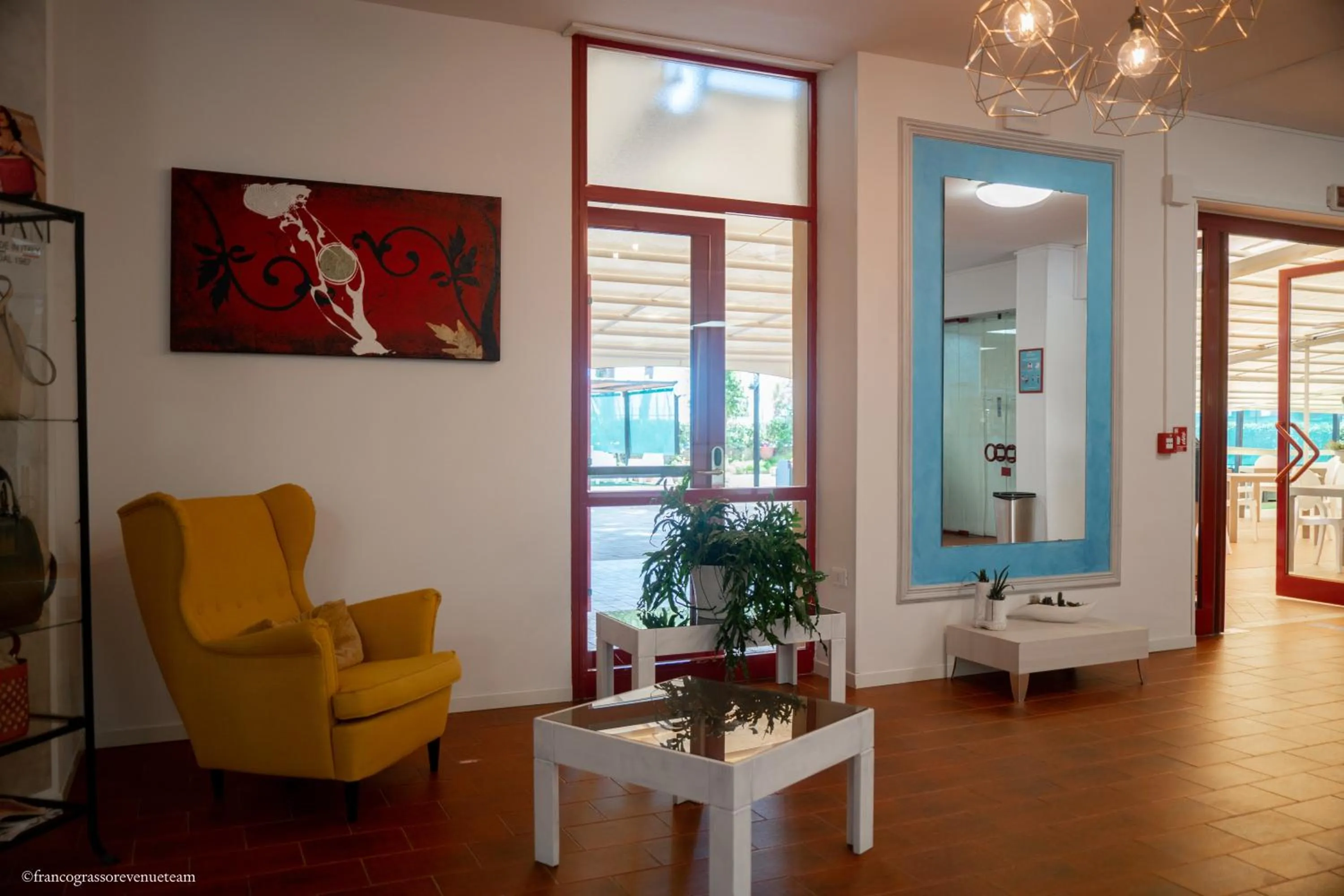 Lobby or reception in Hotel Quattro Palme