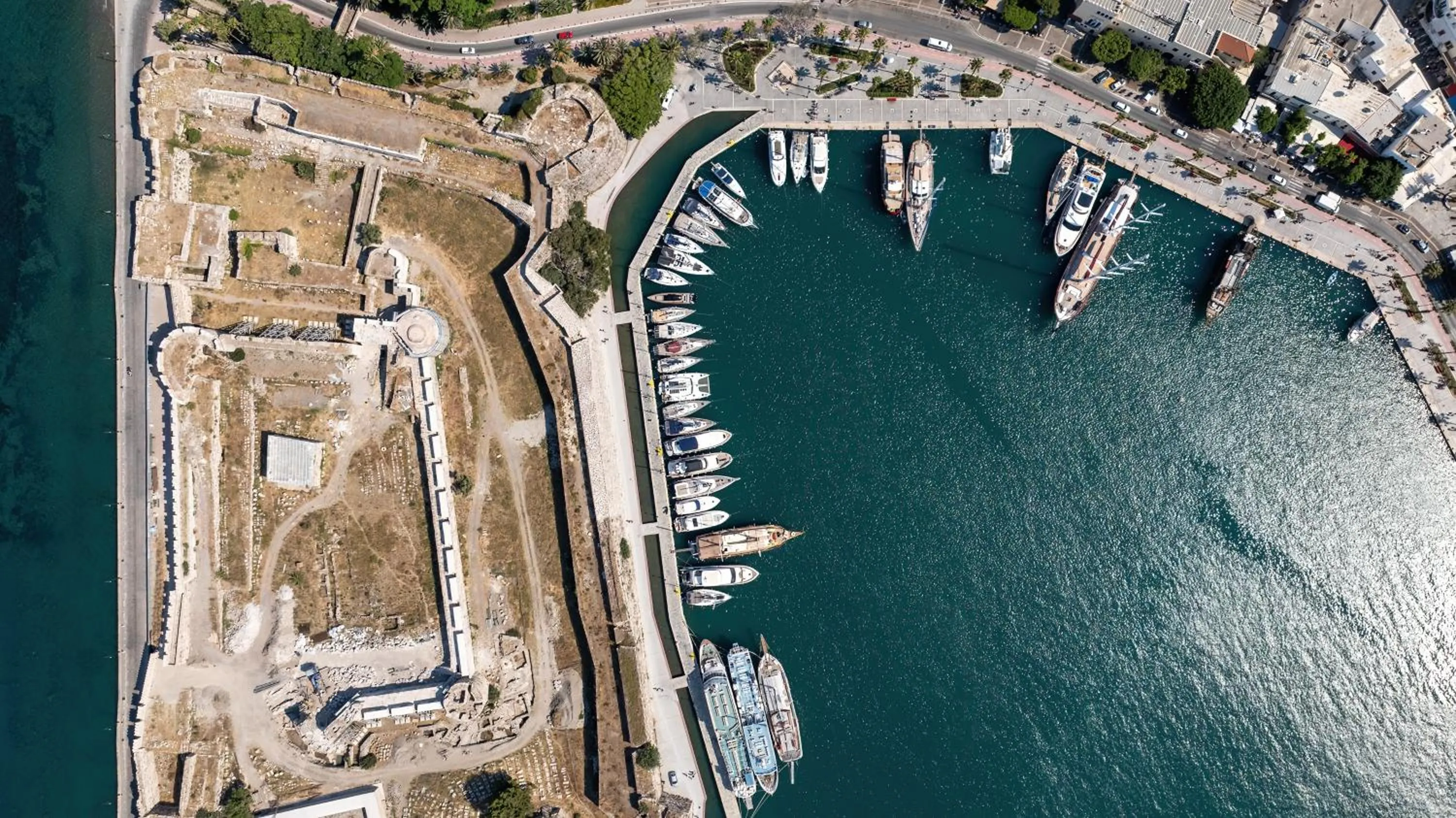 Bird's eye view in Porto Perla