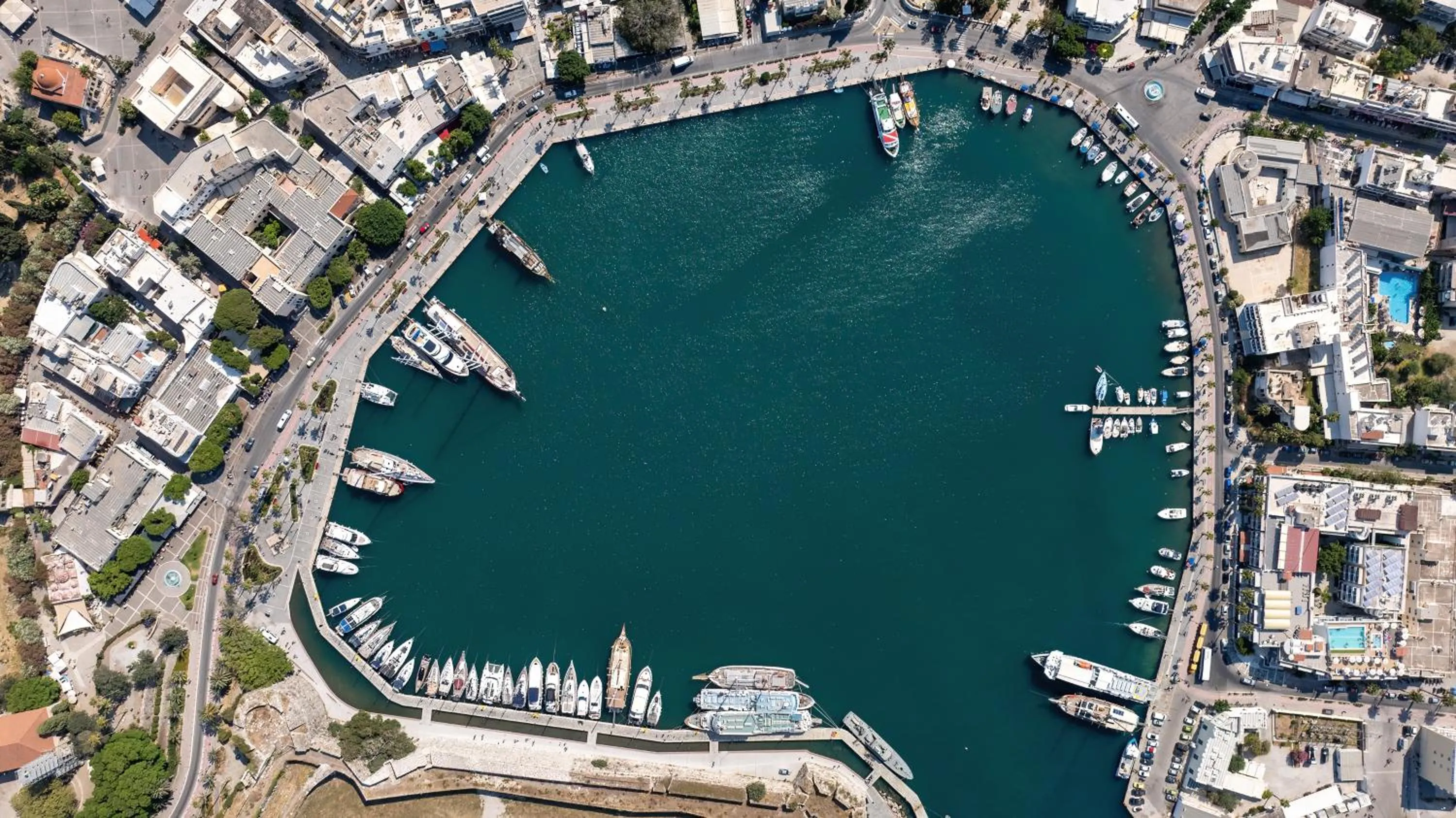 Bird's eye view in Porto Perla