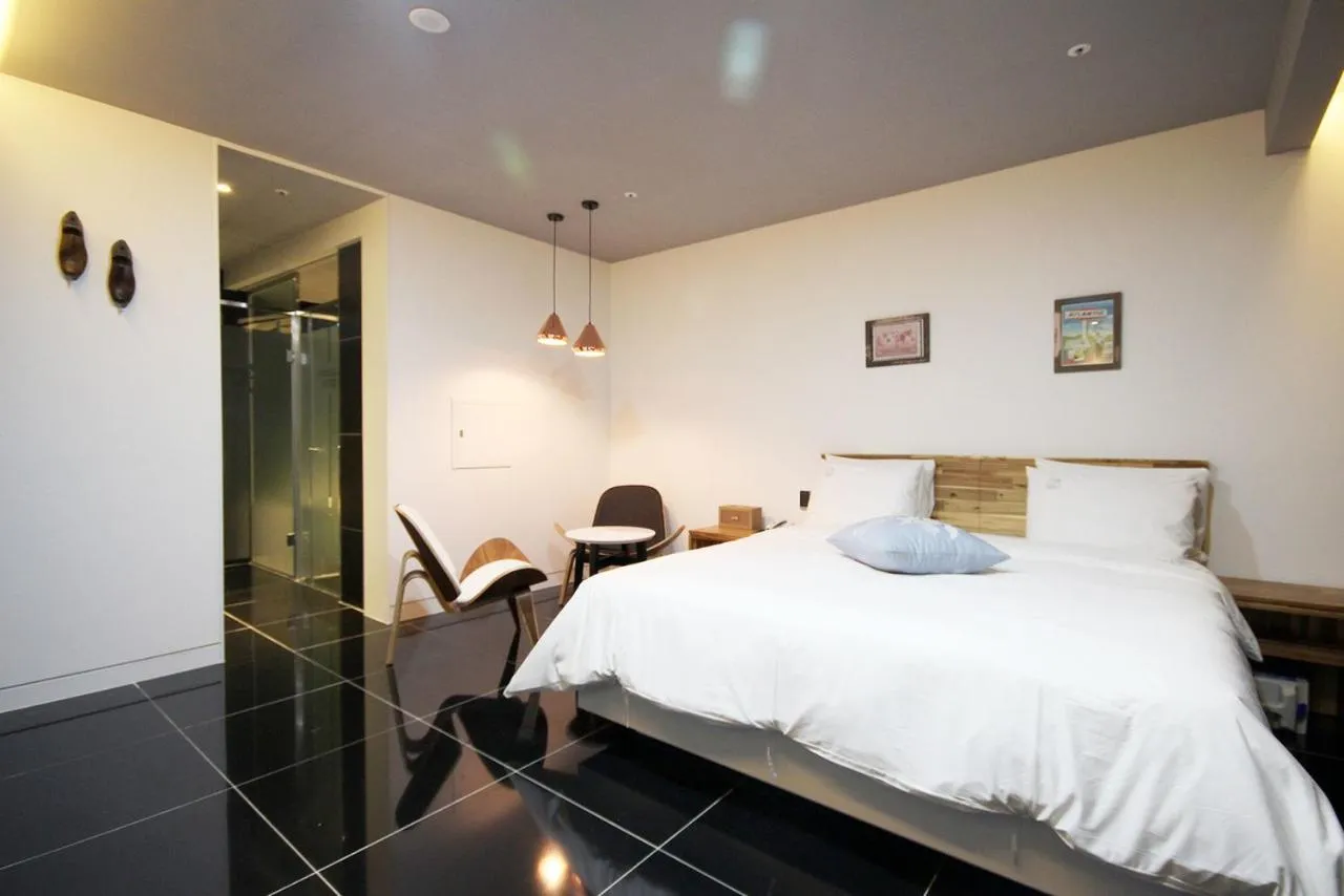 Bed in Ulsan Samsan Pandora Hotel