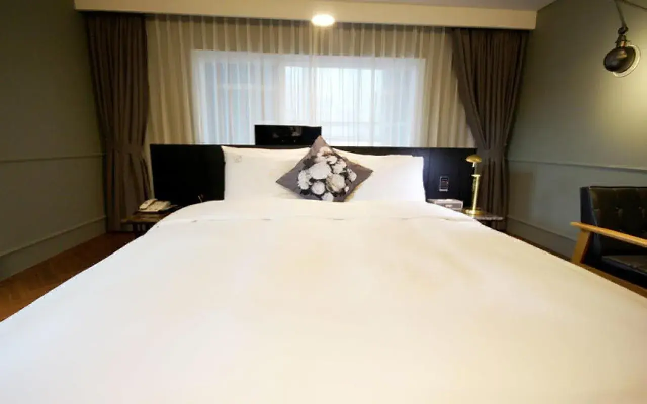 Bed in Ulsan Samsan Pandora Hotel Bed in Ulsan Samsan Pandora Hotel