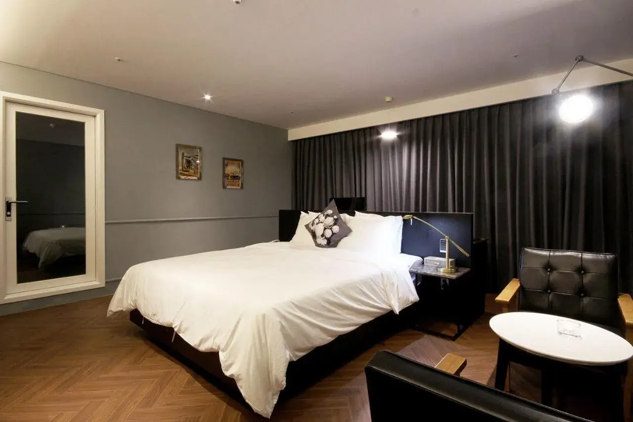 Bed in Ulsan Samsan Pandora Hotel Bed in Ulsan Samsan Pandora Hotel