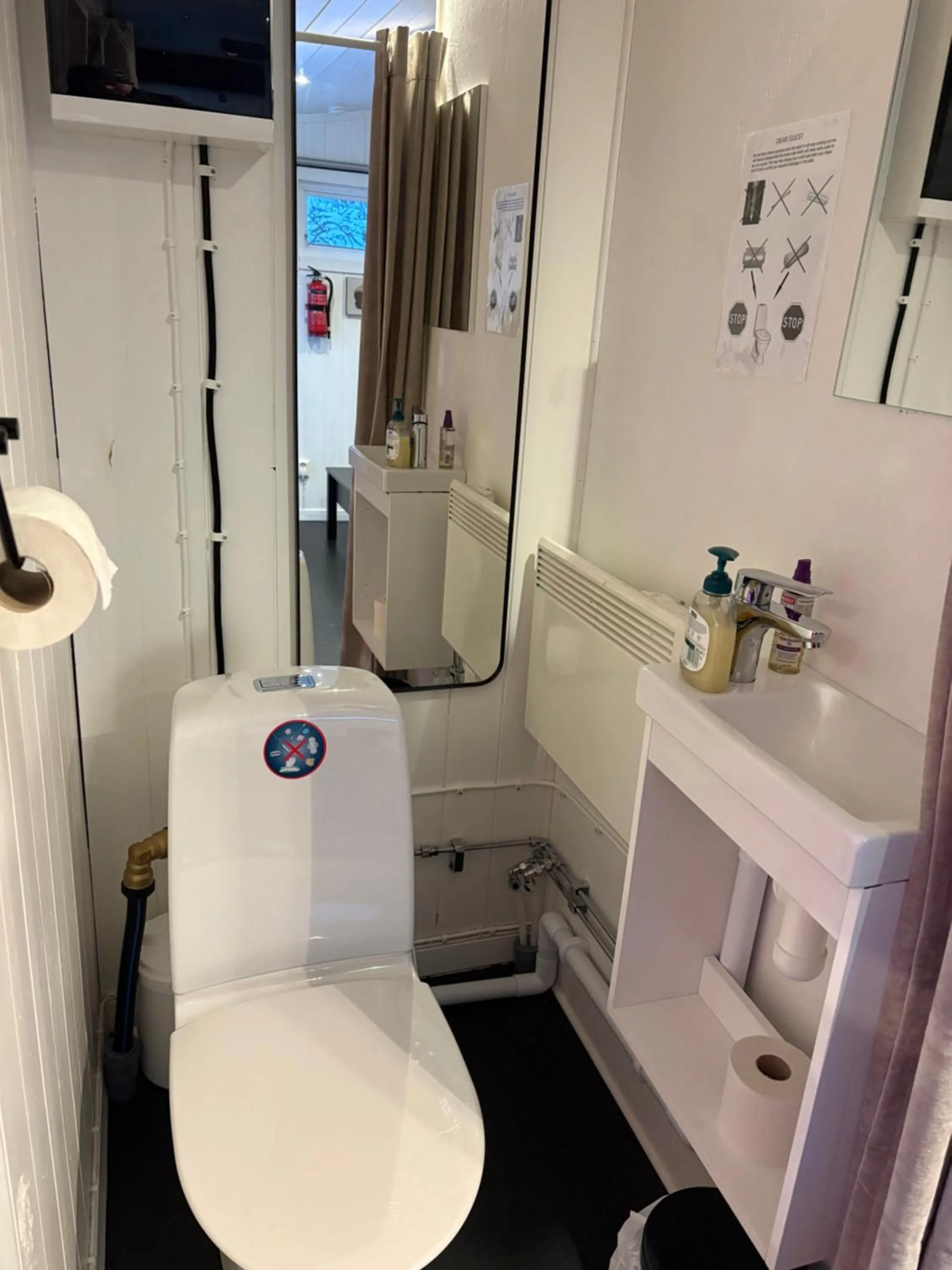 Toilet in Aurora Cabin