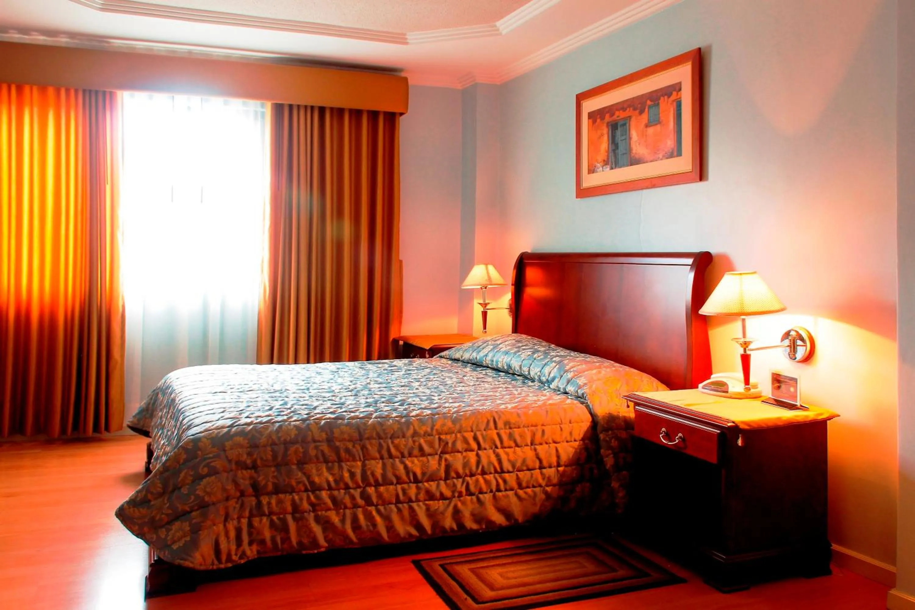 Bed in Hotel Yanuncay