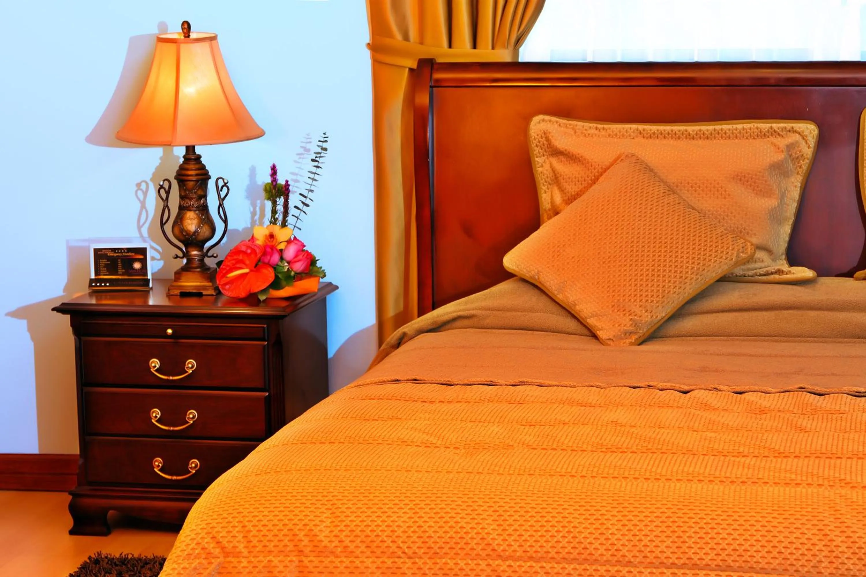 Bed in Hotel Yanuncay