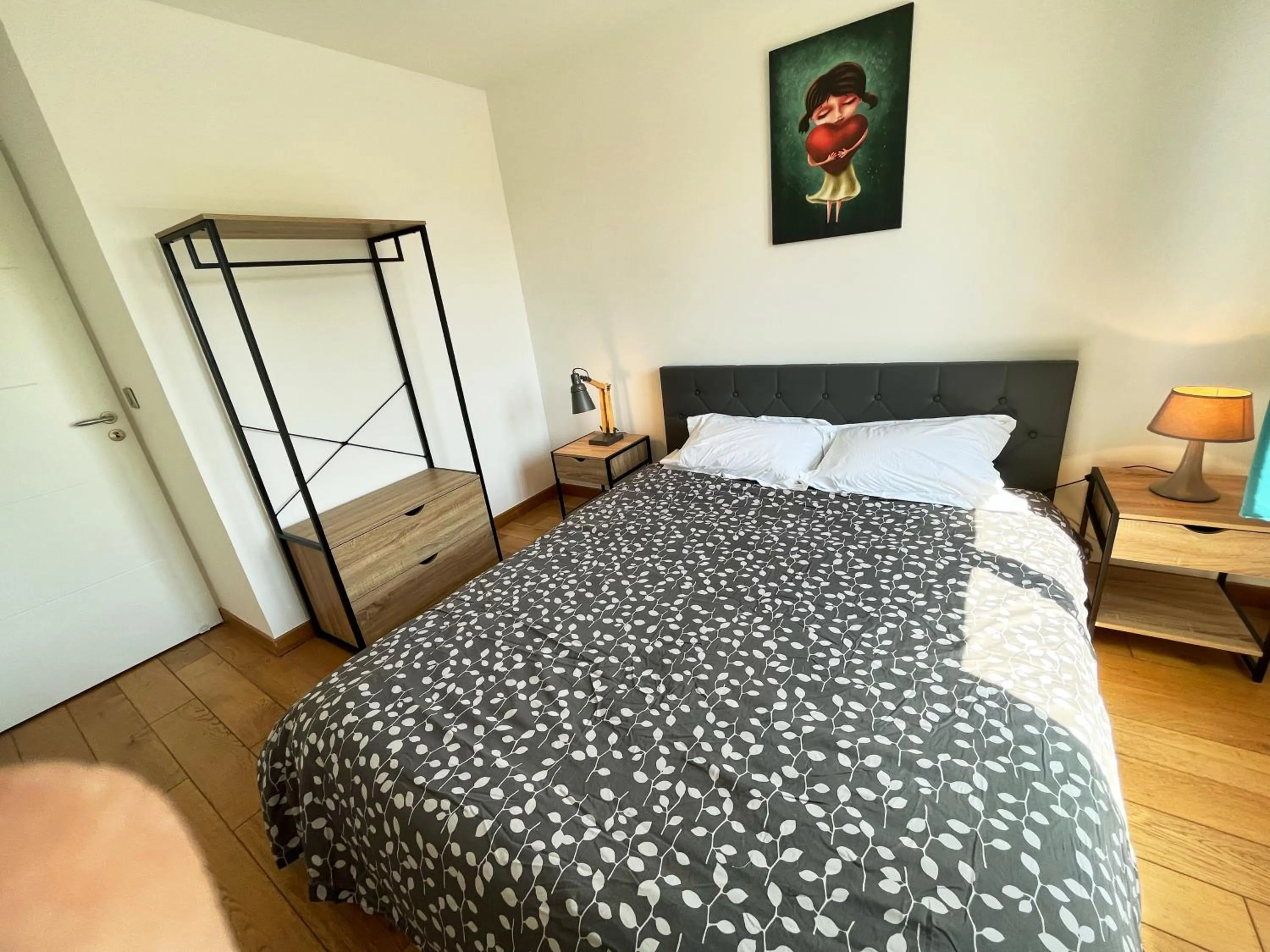 Bed in Appartement 84m² avec 2 parkings privatifs