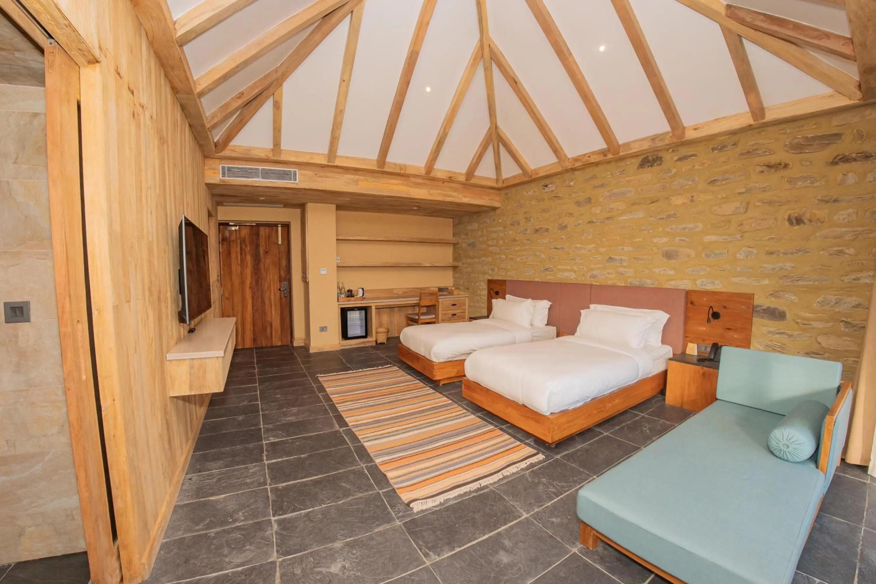 Bed in Dorje's Resort and Spa