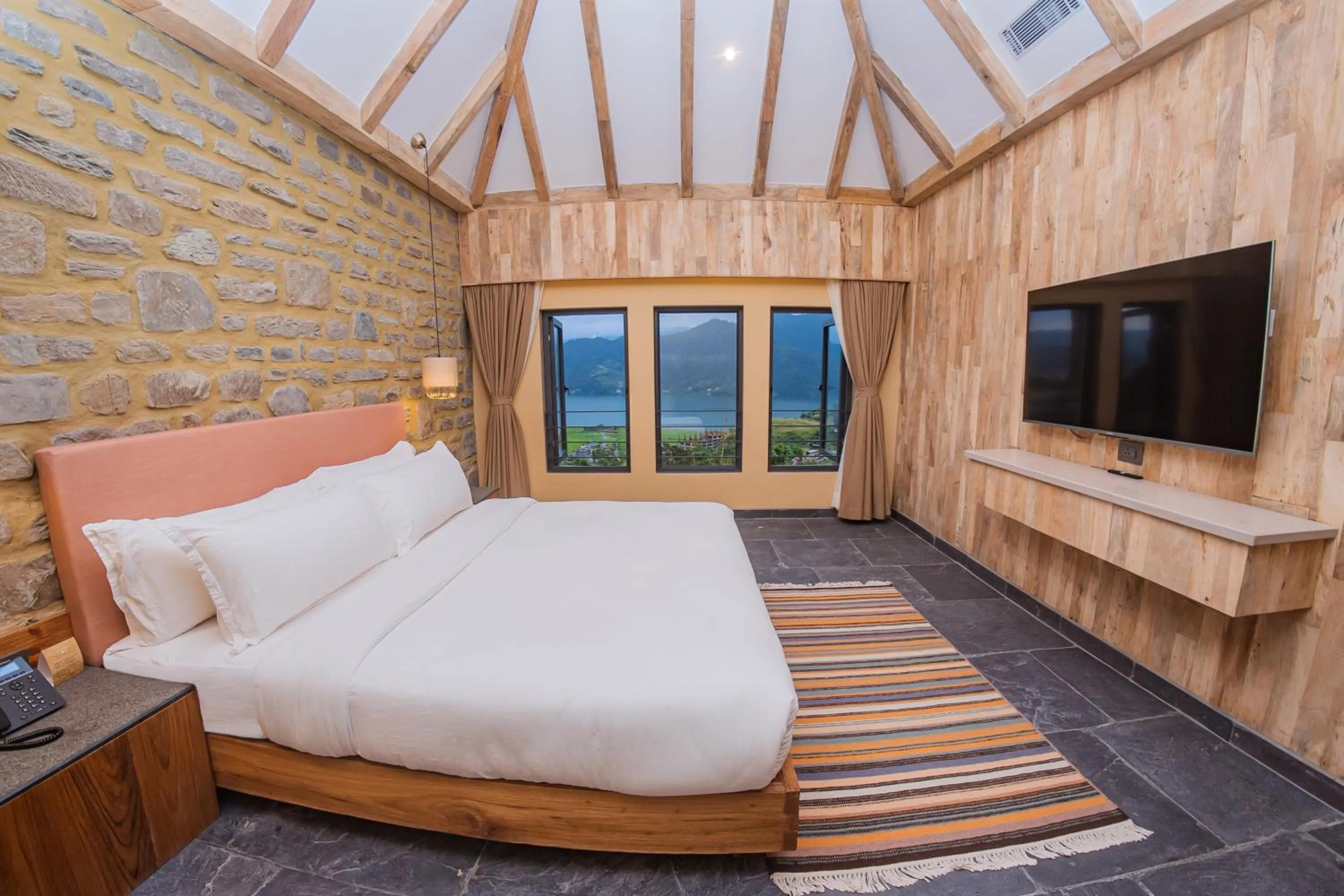 Bed in Dorje's Resort and Spa