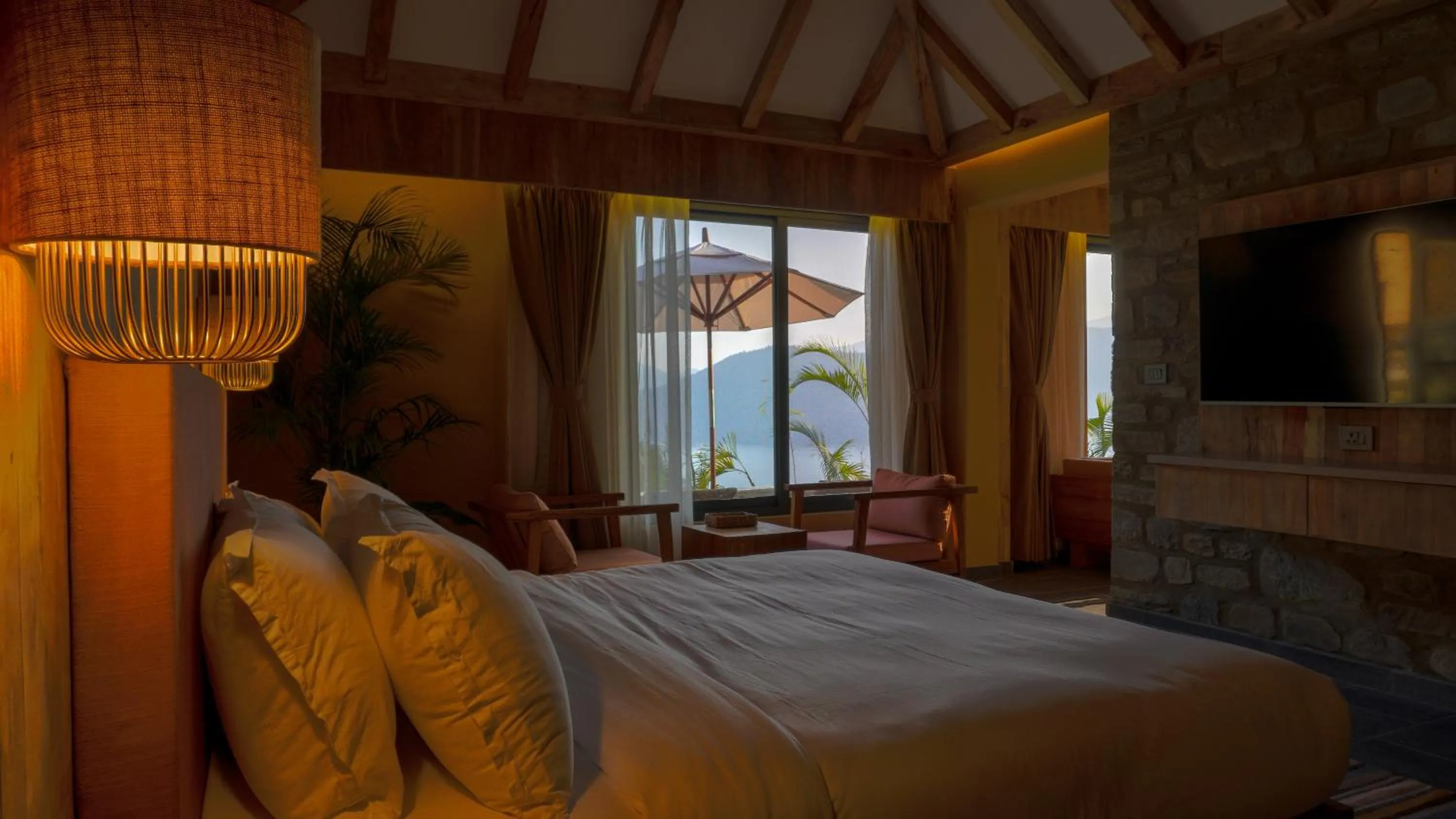 Bed in Dorje's Resort and Spa