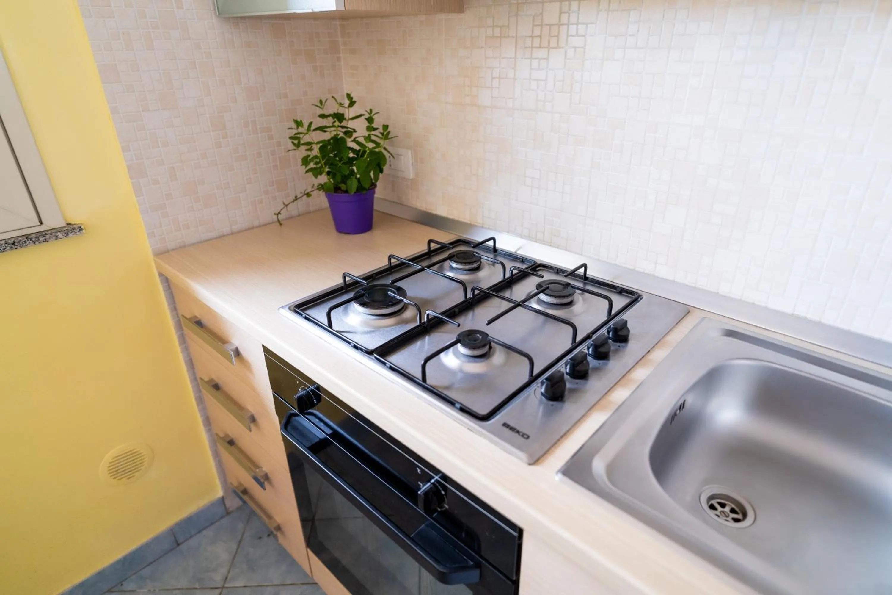 stove in Le Ville della Contea -Vacation rentals