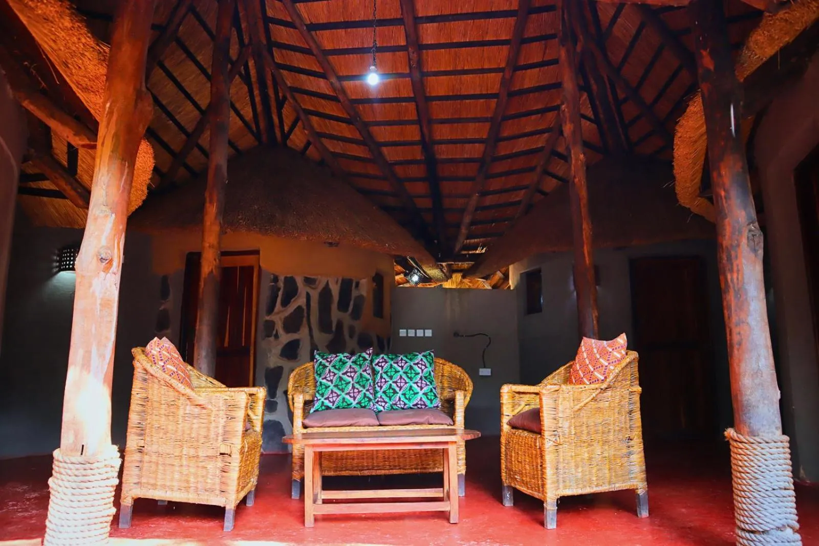 Seating area in Munga Eco-Lodge