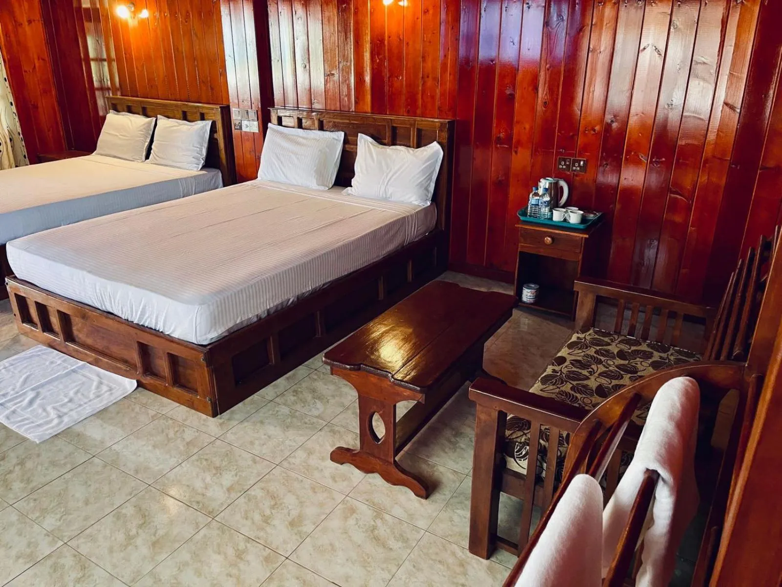 Bed in Anandas Beach Resort