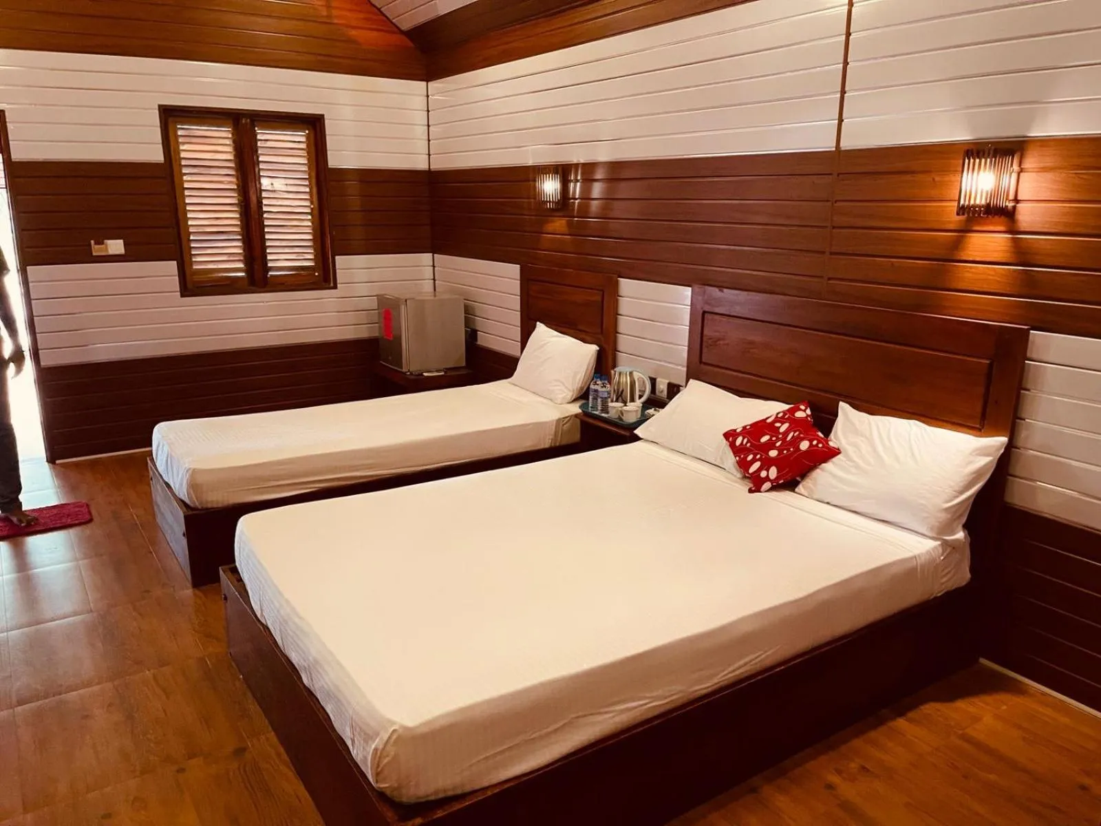 Bed in Anandas Beach Resort