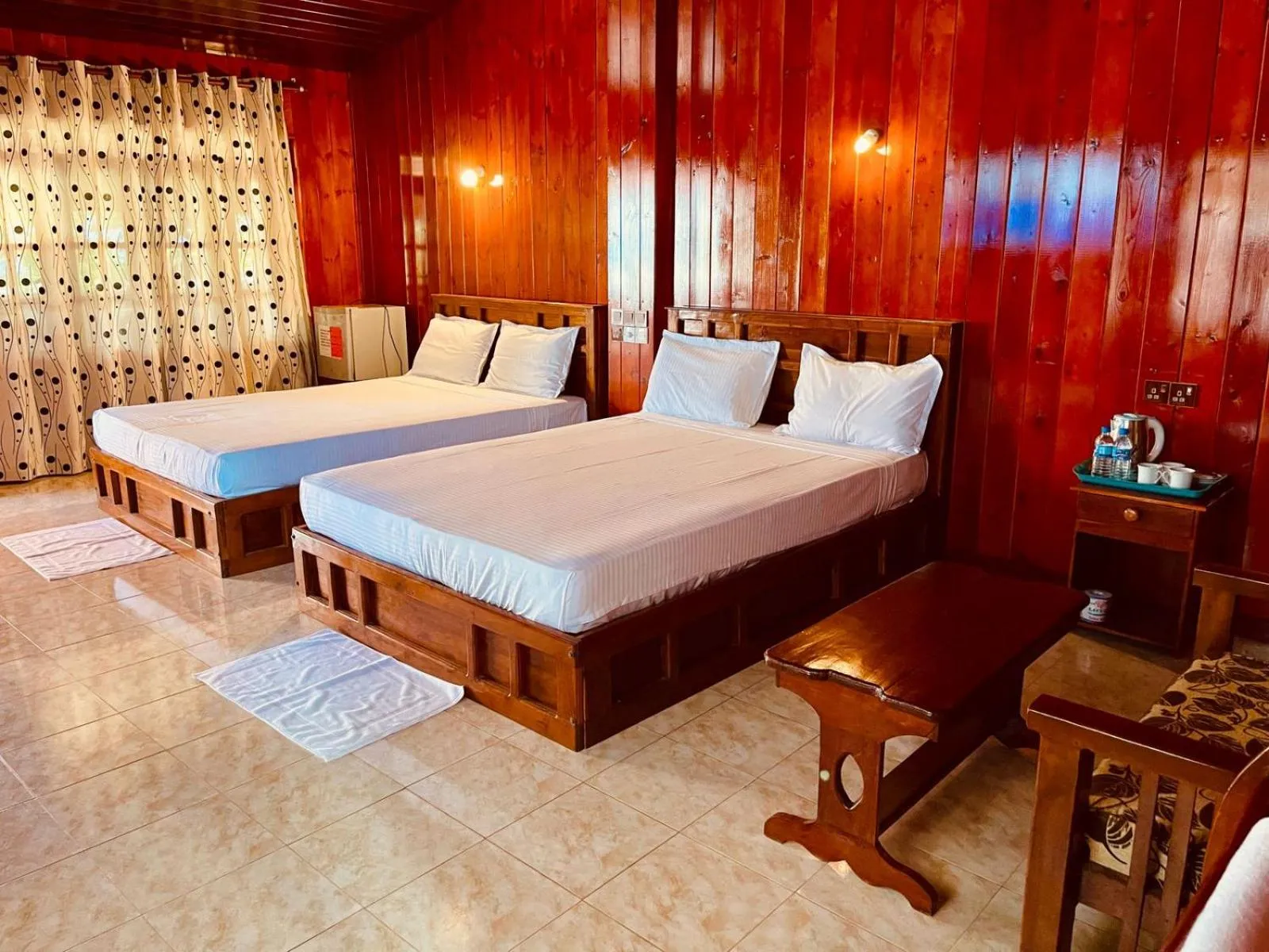 Bed in Anandas Beach Resort