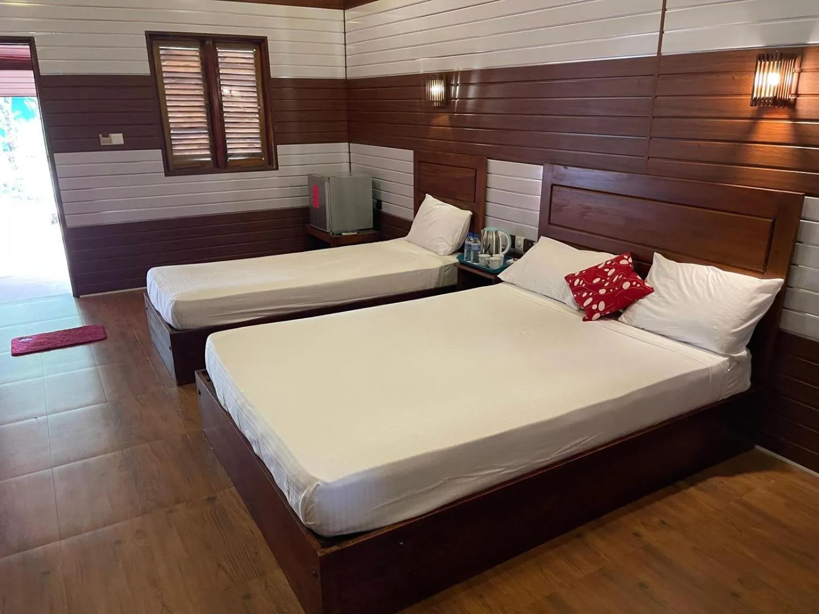 Bed in Anandas Beach Resort