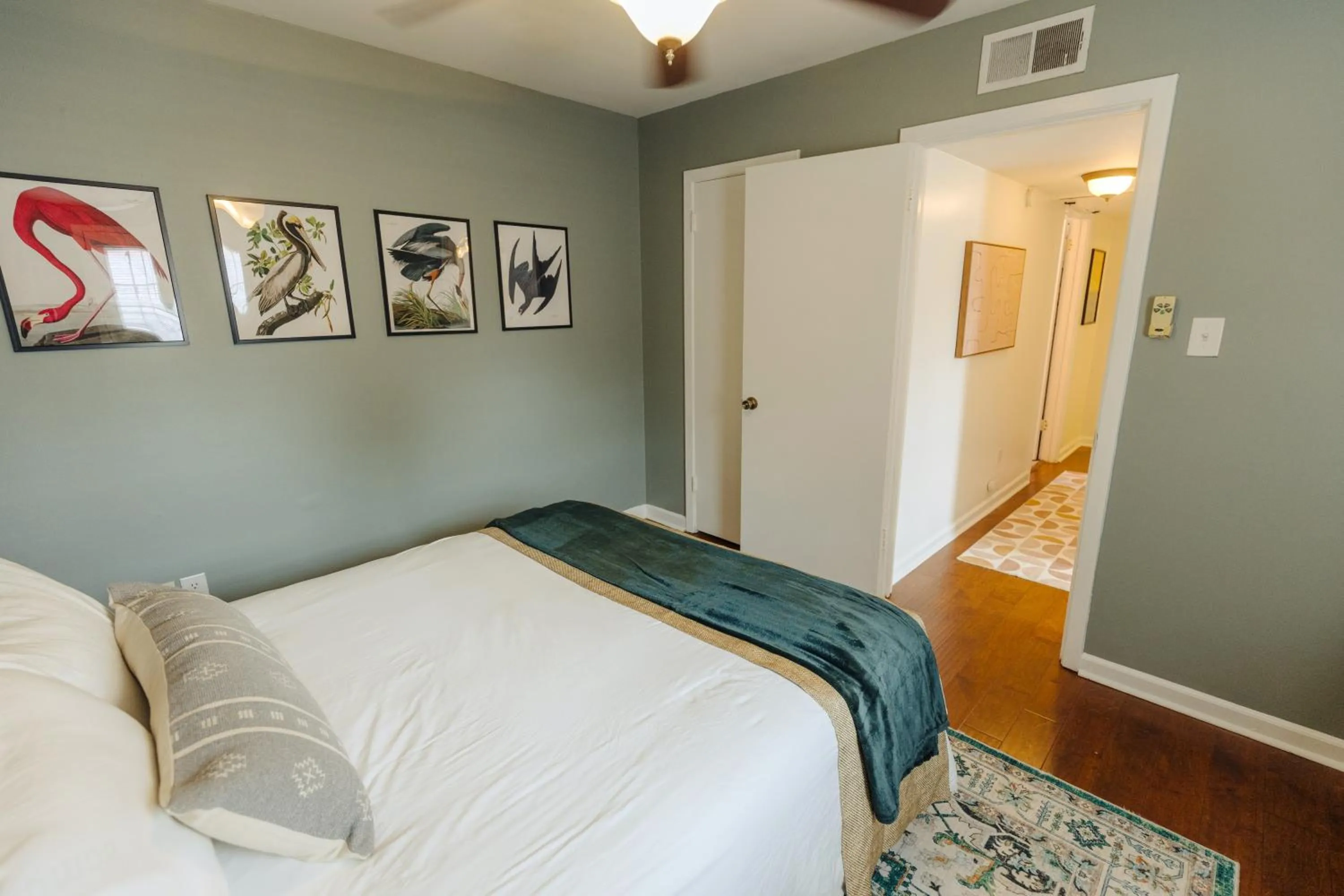 Photo of the whole room, Bed in Centrally Located 2BR Overton Square Unit 1 Fast WiFi Free Parking Yes Pets