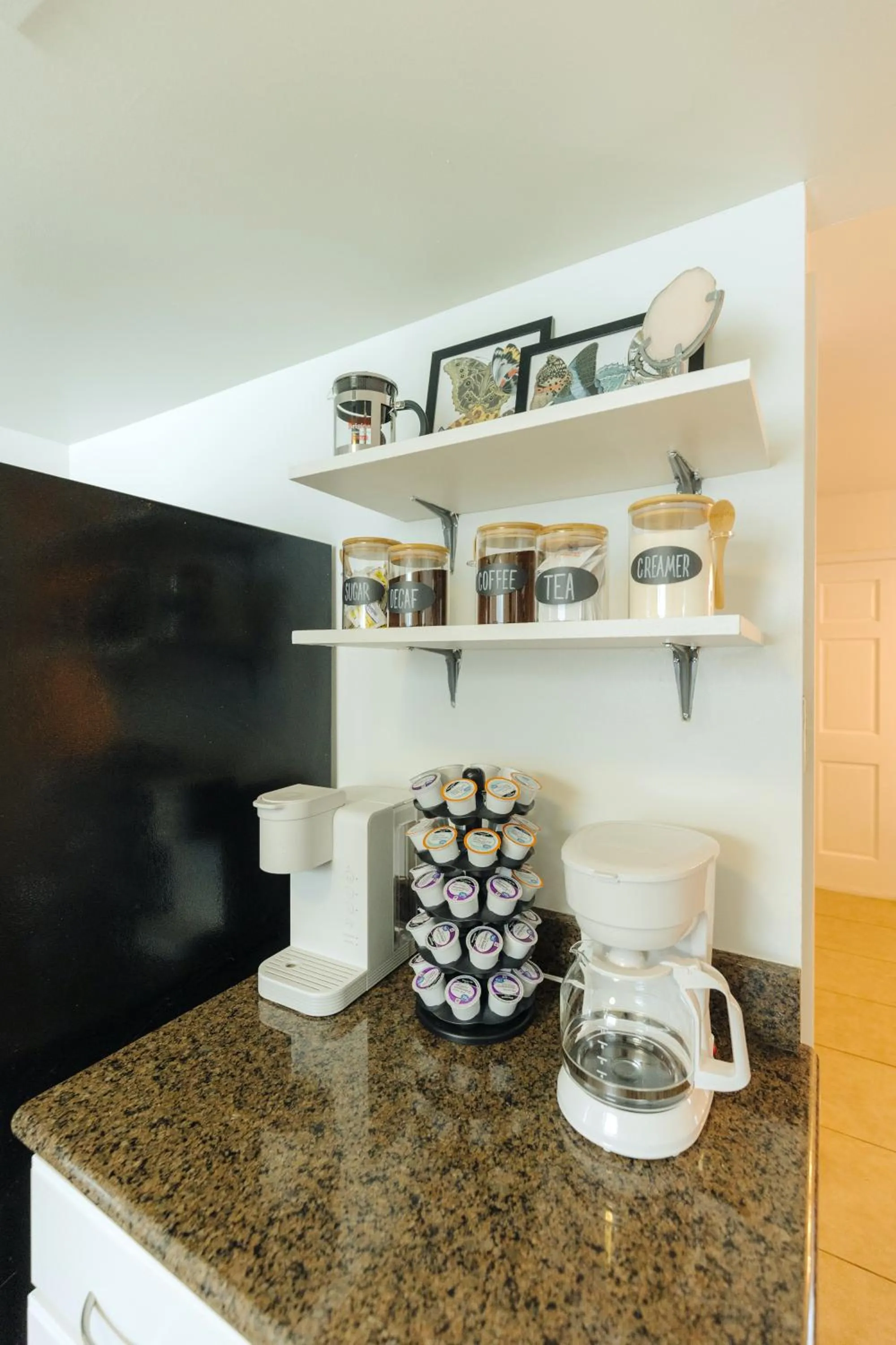 Coffee/tea facilities in Centrally Located 2BR Overton Square Unit 1 Fast WiFi Free Parking Yes Pets