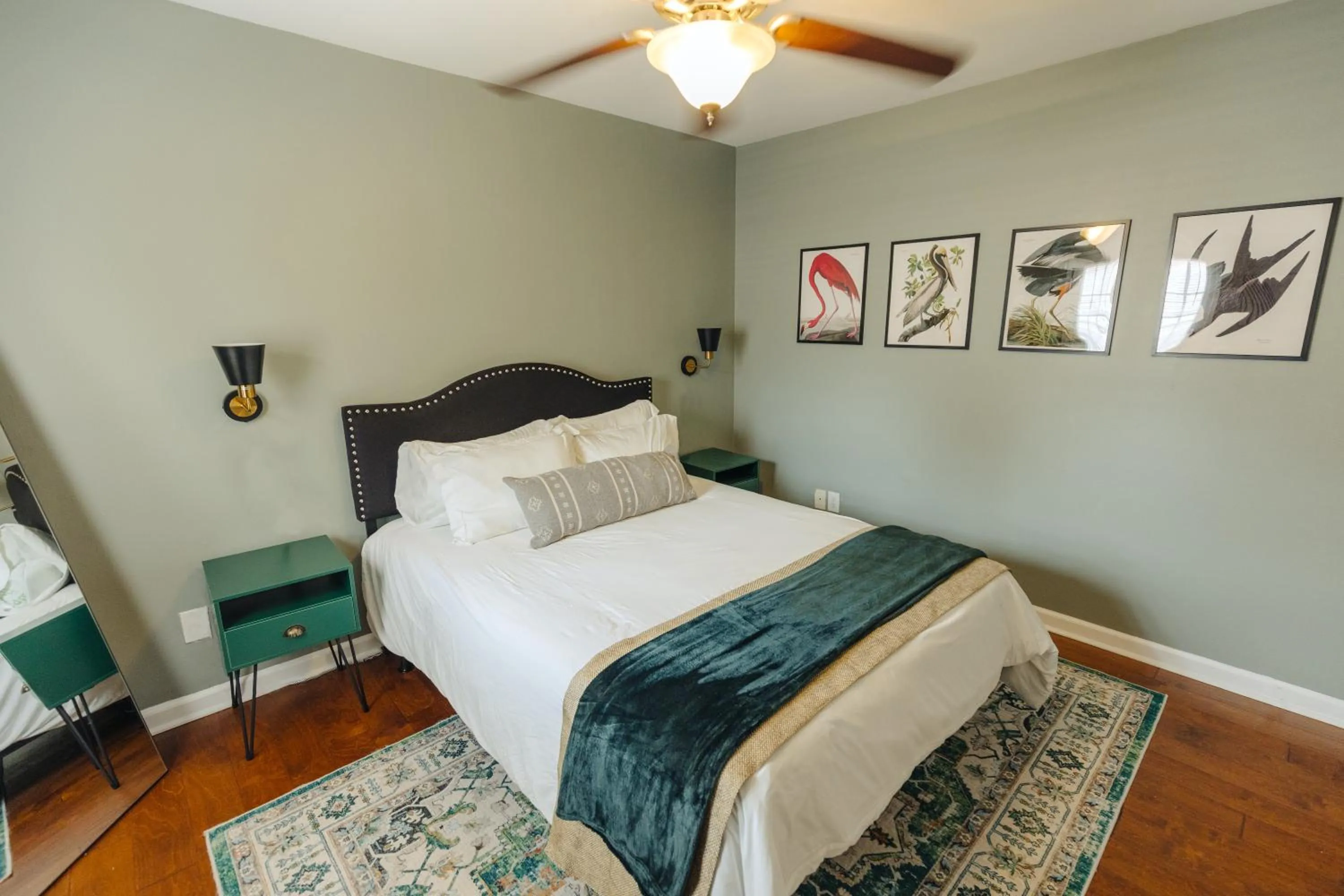Photo of the whole room, Bed in Centrally Located 2BR Overton Square Unit 1 Fast WiFi Free Parking Yes Pets