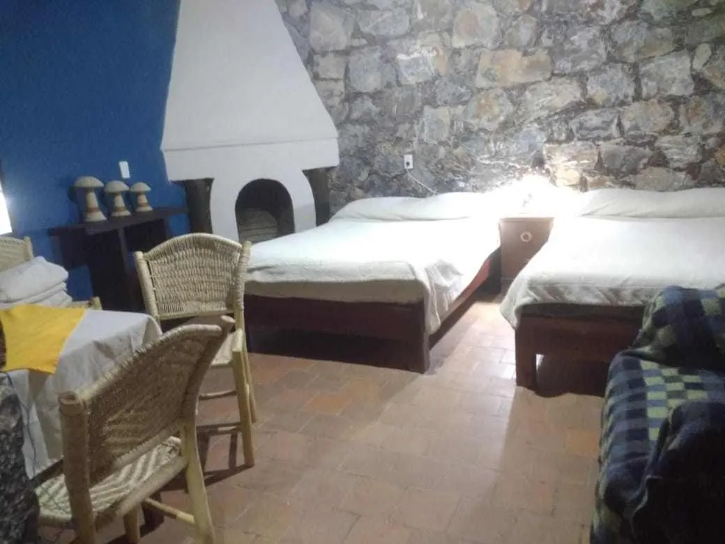 Bed in HOTEL RINCÓN MAGICO REAL DE CATORCE