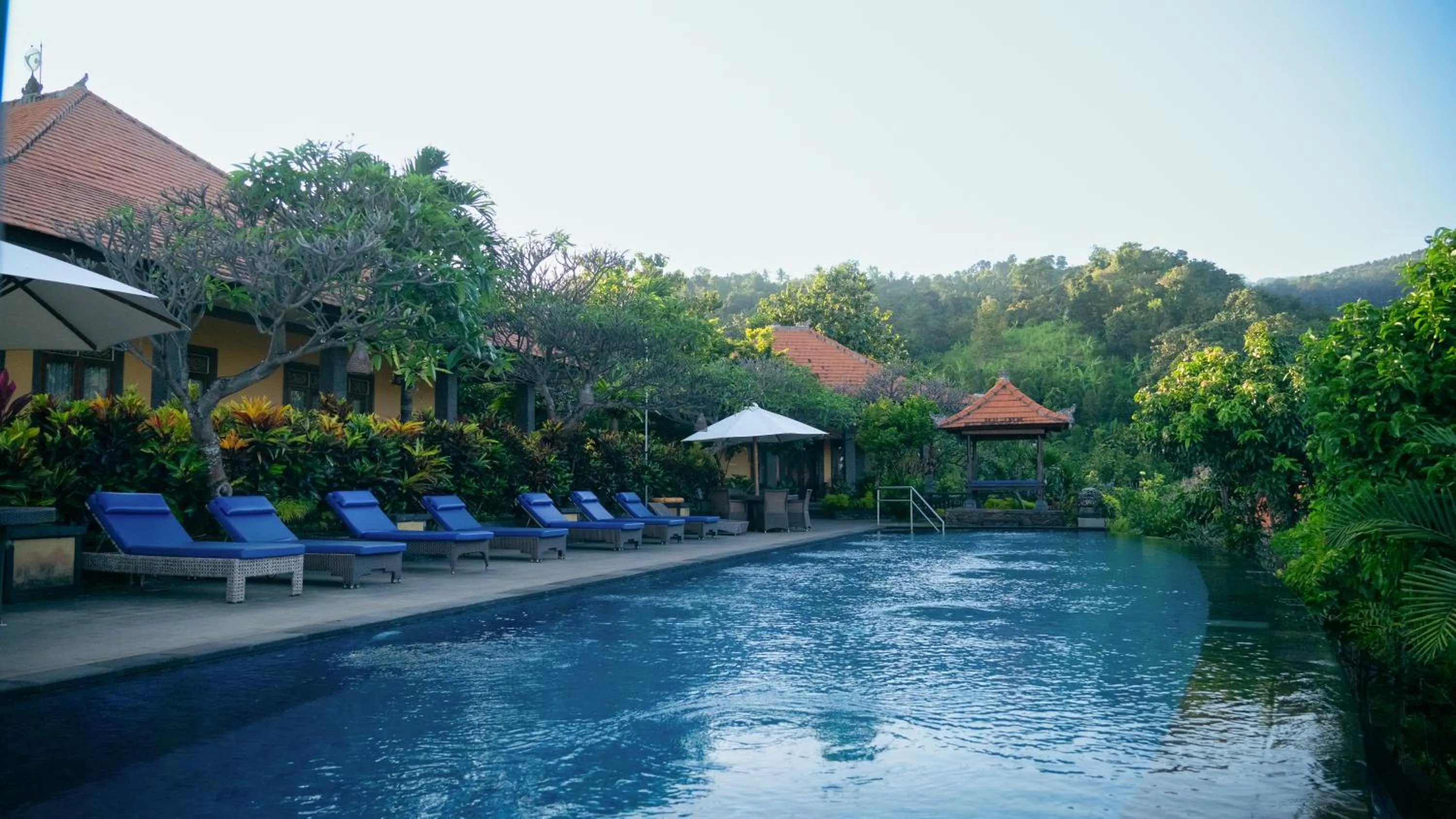 Pool view in Villa Selonding Batu