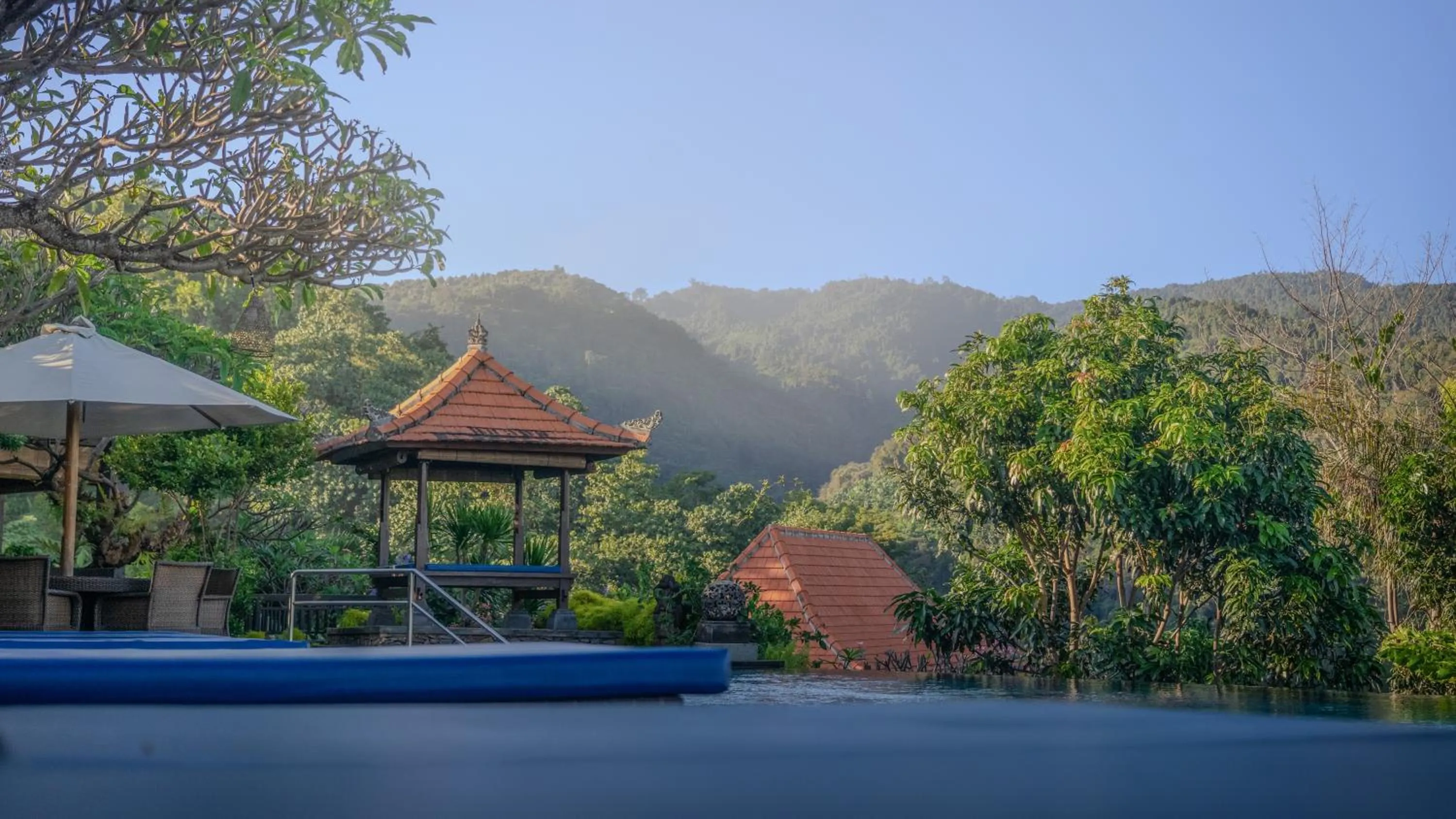 Pool view in Villa Selonding Batu