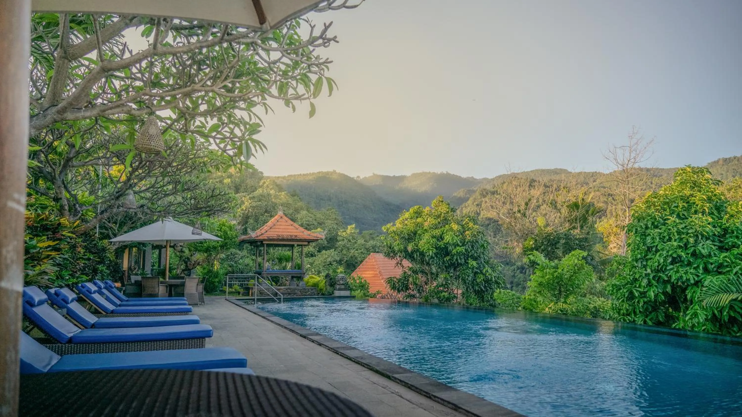 Pool view in Villa Selonding Batu