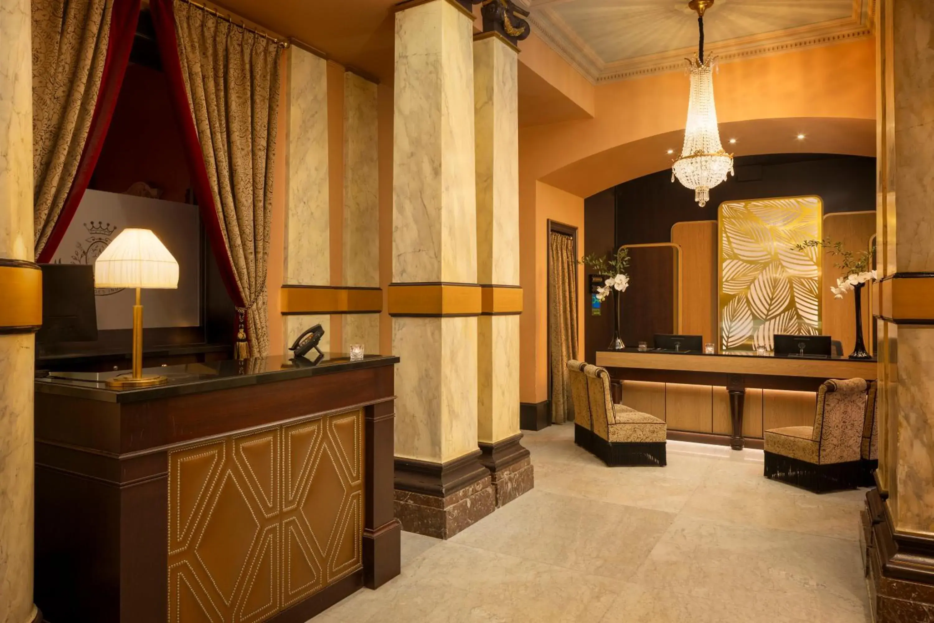 Lobby or reception in Hotel Des Indes The Hague Lobby or reception in Hotel Des Indes The Hague