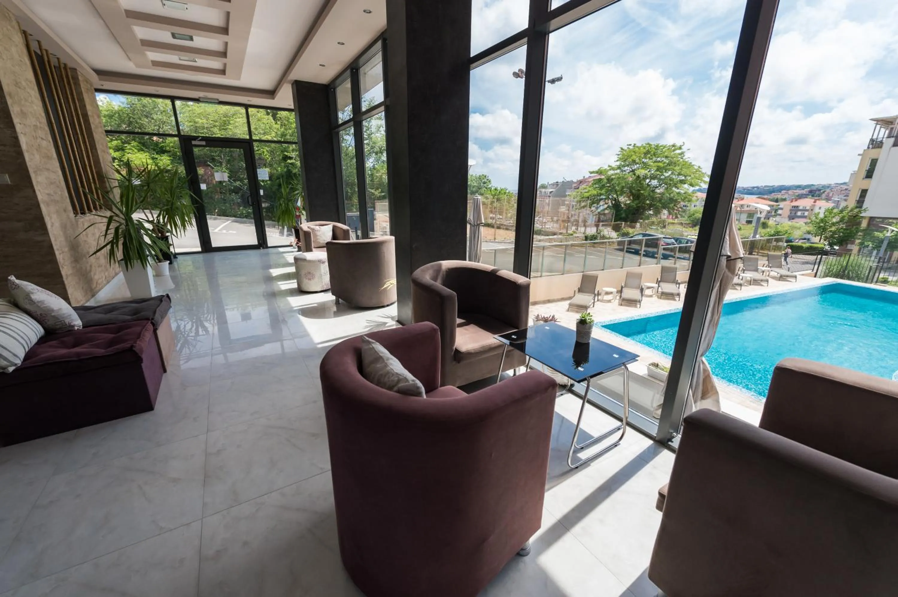 Lobby or reception in Polina Beach