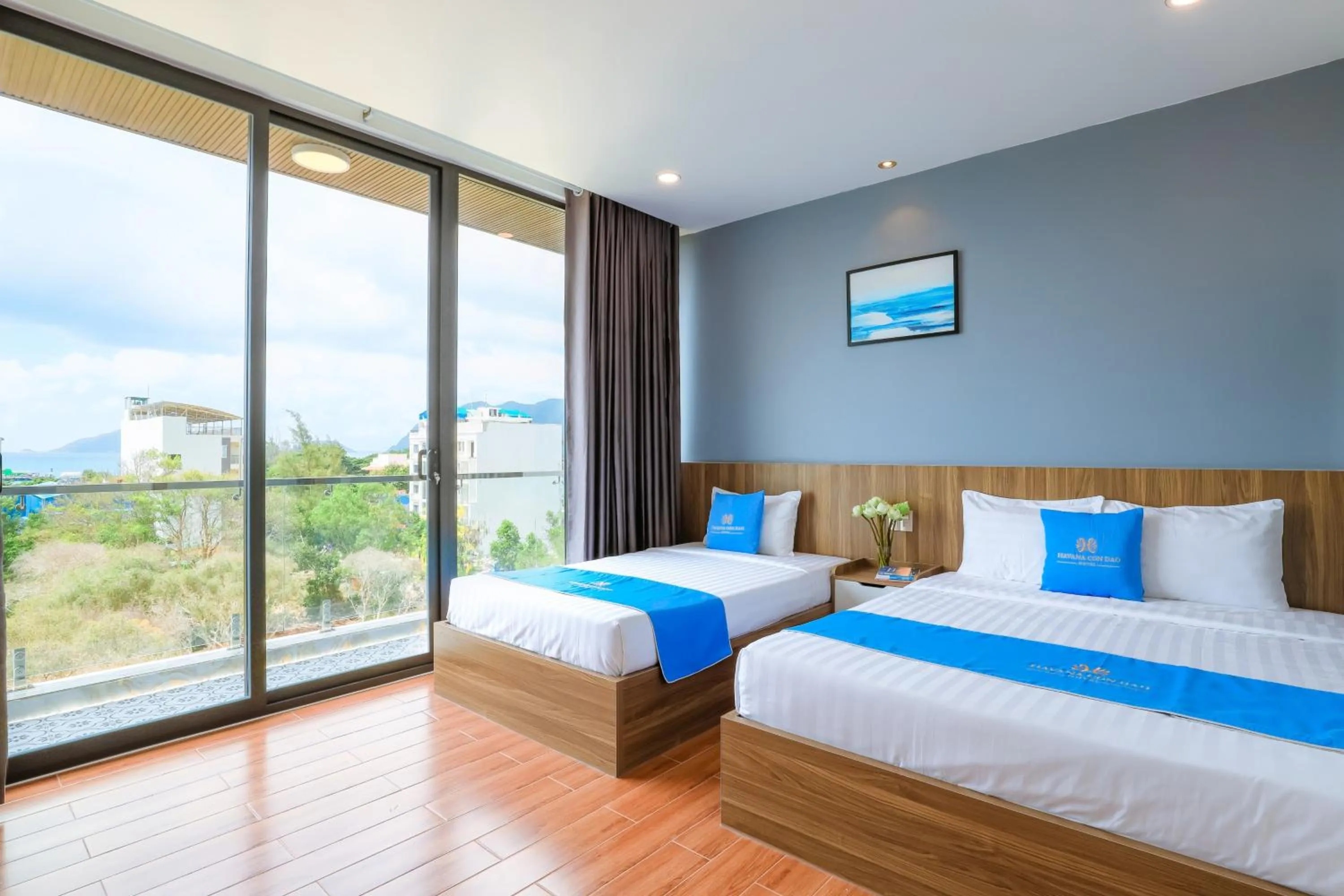 View (from property/room), Bed in Havana Con Dao Hotel