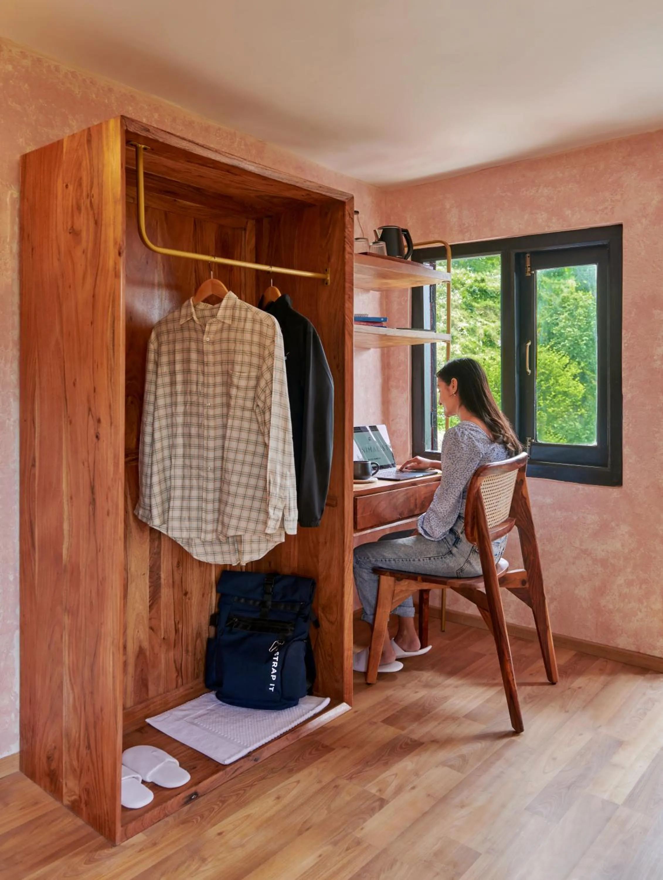 wardrobe in Minimalist : An Eco Farmstay