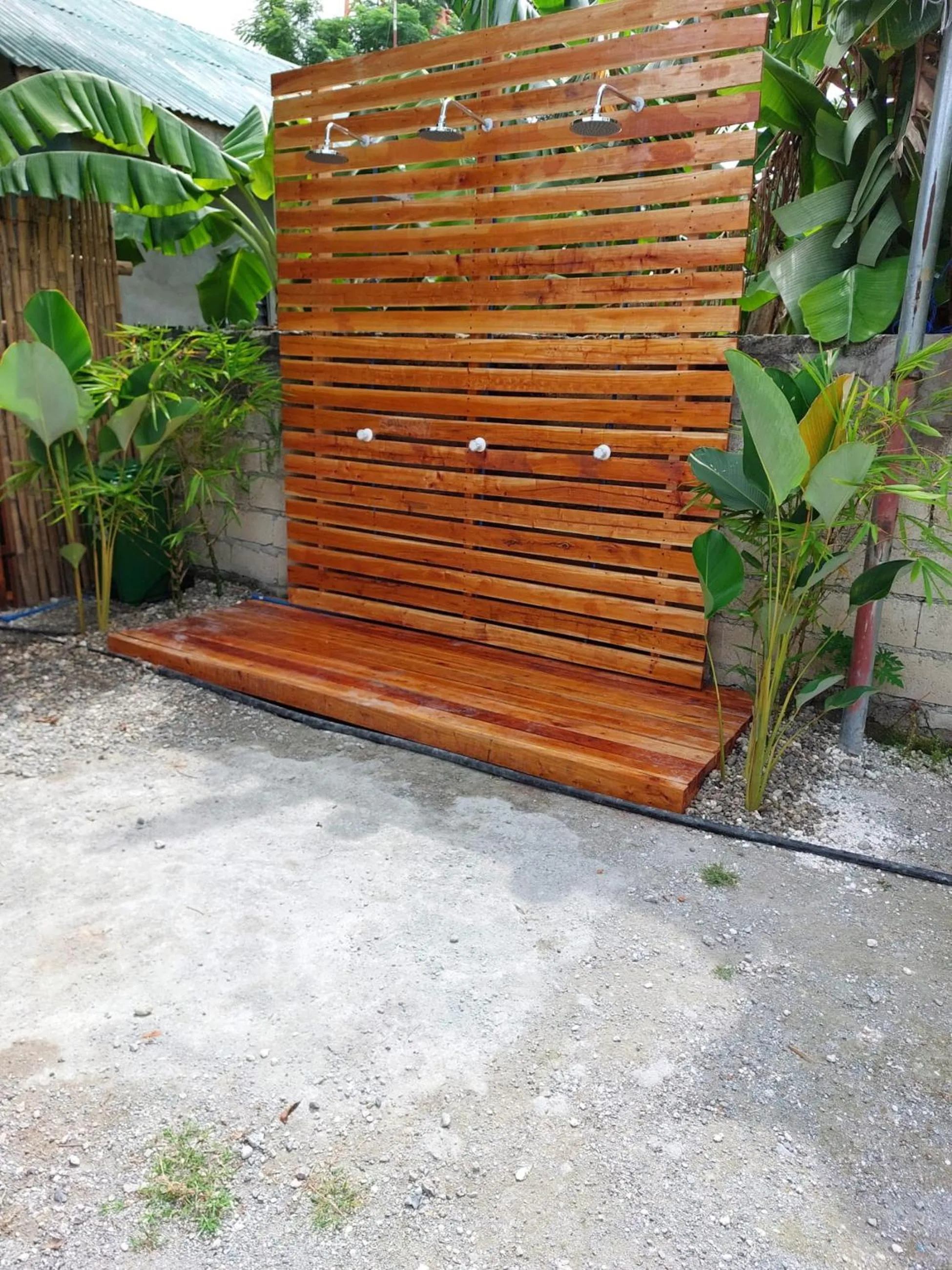 Shower in The Backyard Inn