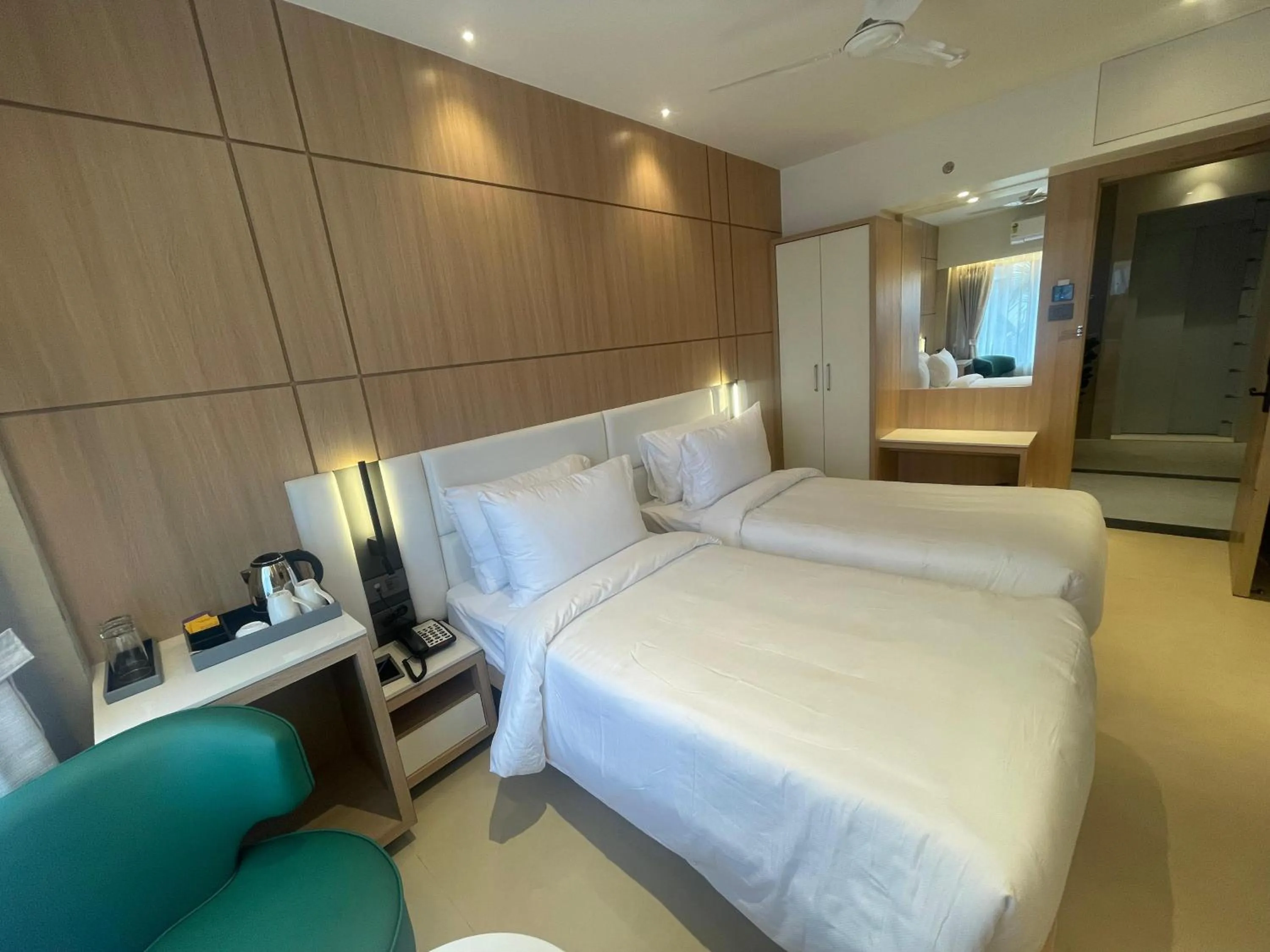 Bed in Galaxy Beacon Hotel, Santacruz ,Mumbai