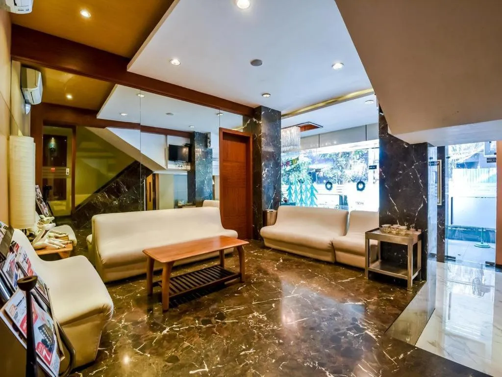 Seating area in Galaxy Beacon Hotel, Santacruz ,Mumbai