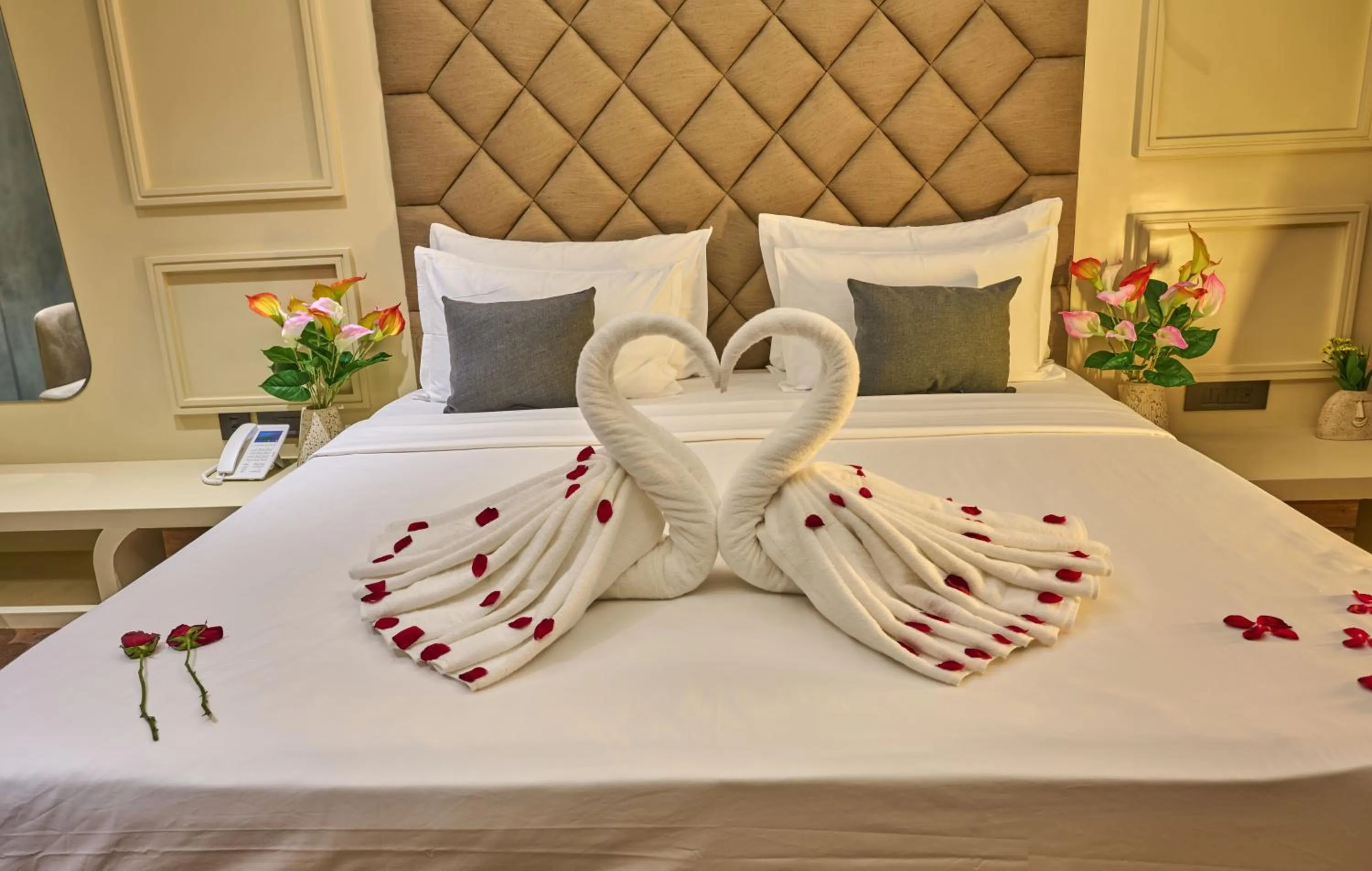 Bed in Borail View Regency