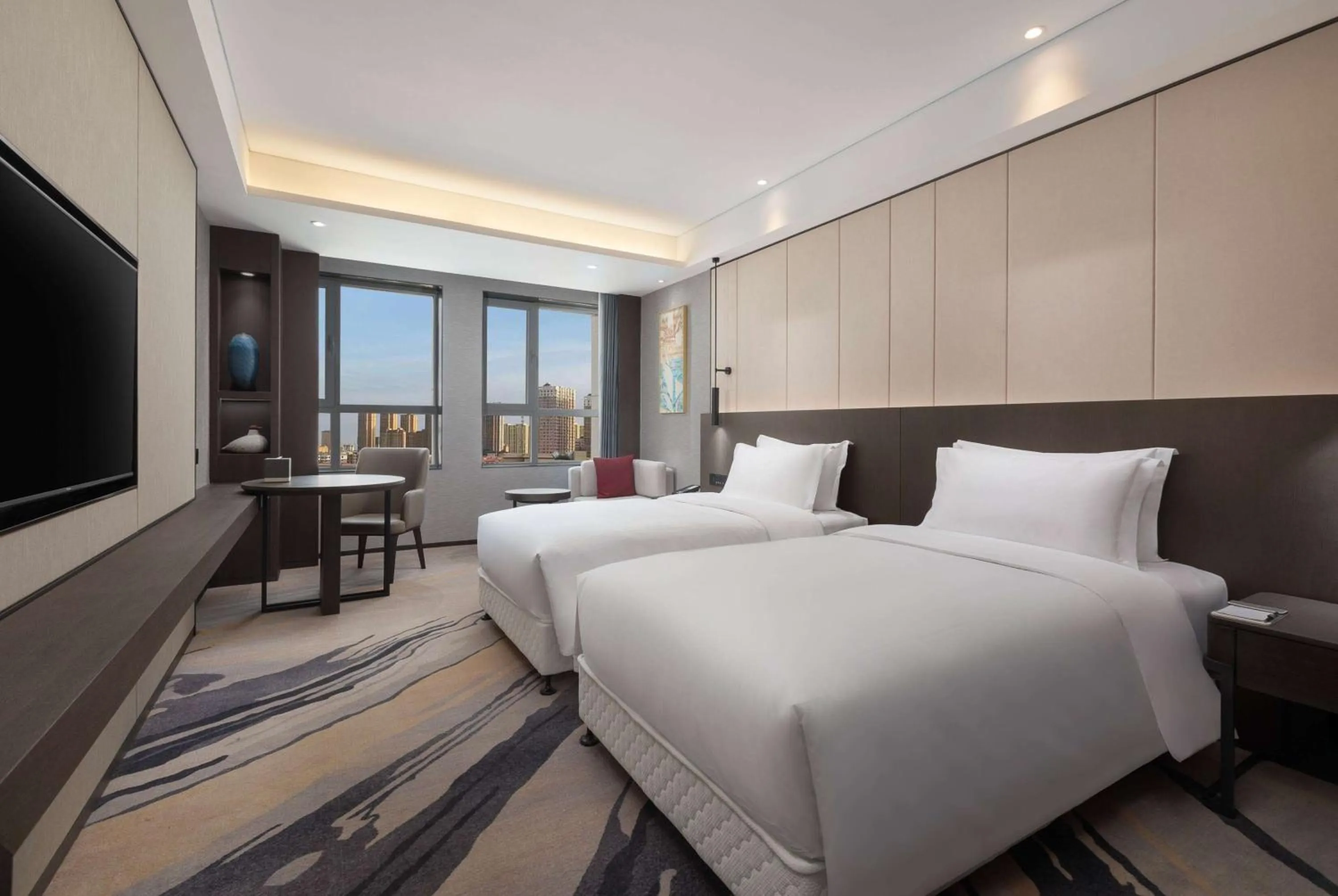 Photo of the whole room, Bed in Ramada by Wyndham Bayannur