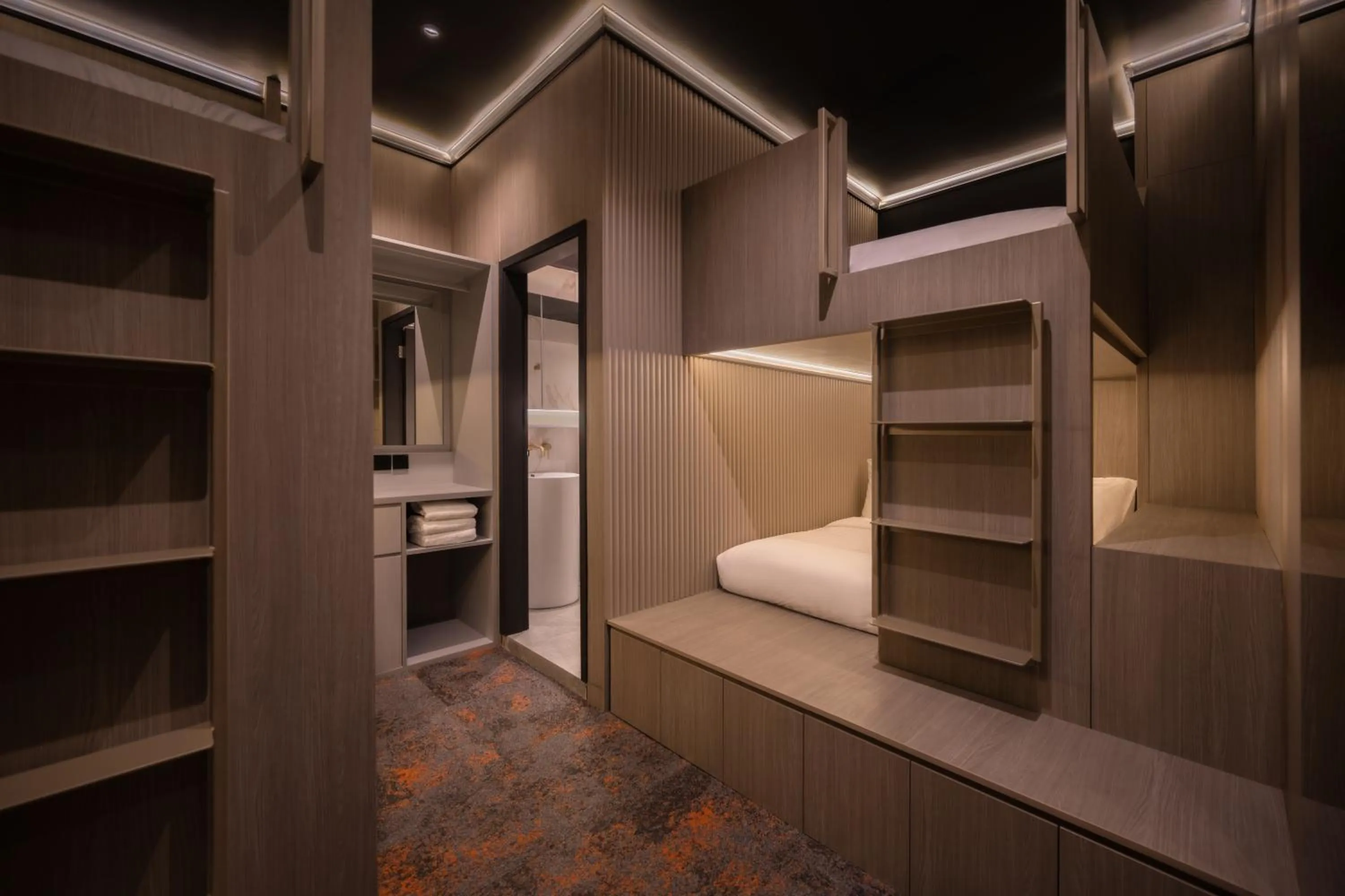 Photo of the whole room, Bed in Cube Social Boutique Capsule Hotel at Boat Quay