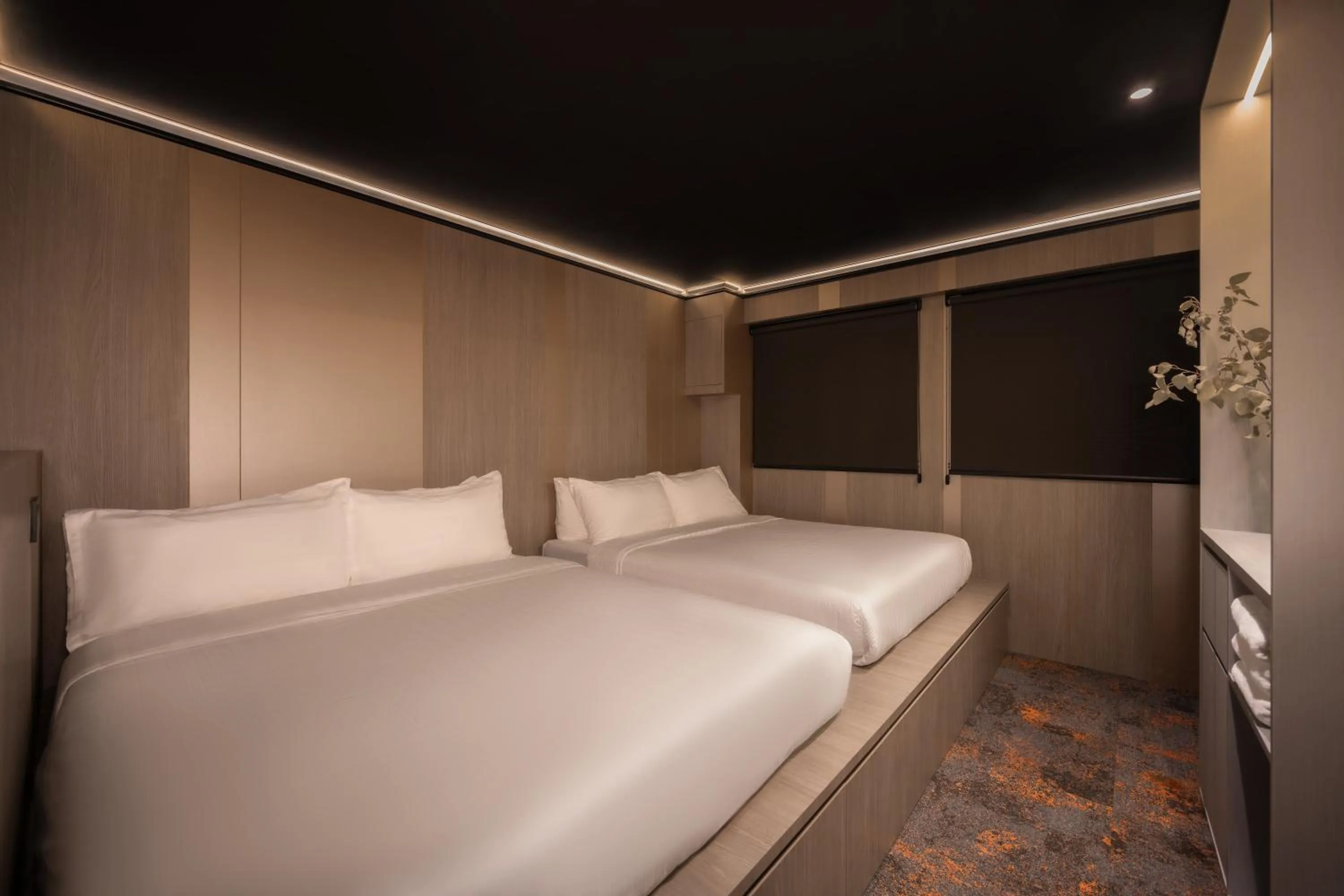 Bedroom, Bed in Cube Social Boutique Capsule Hotel at Boat Quay