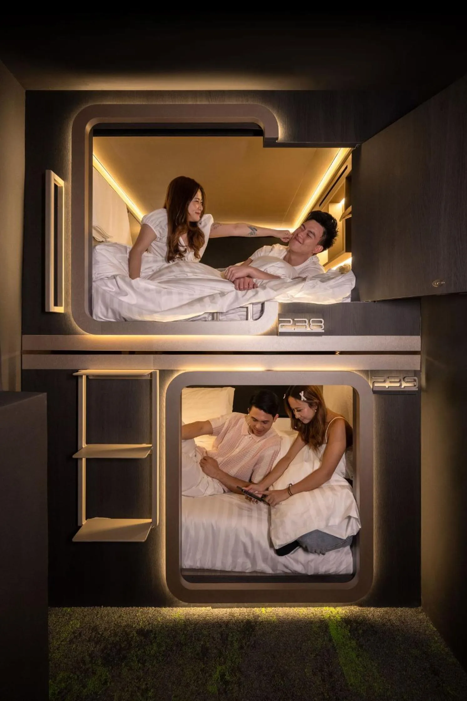 Bed in Cube Social Boutique Capsule Hotel at Boat Quay