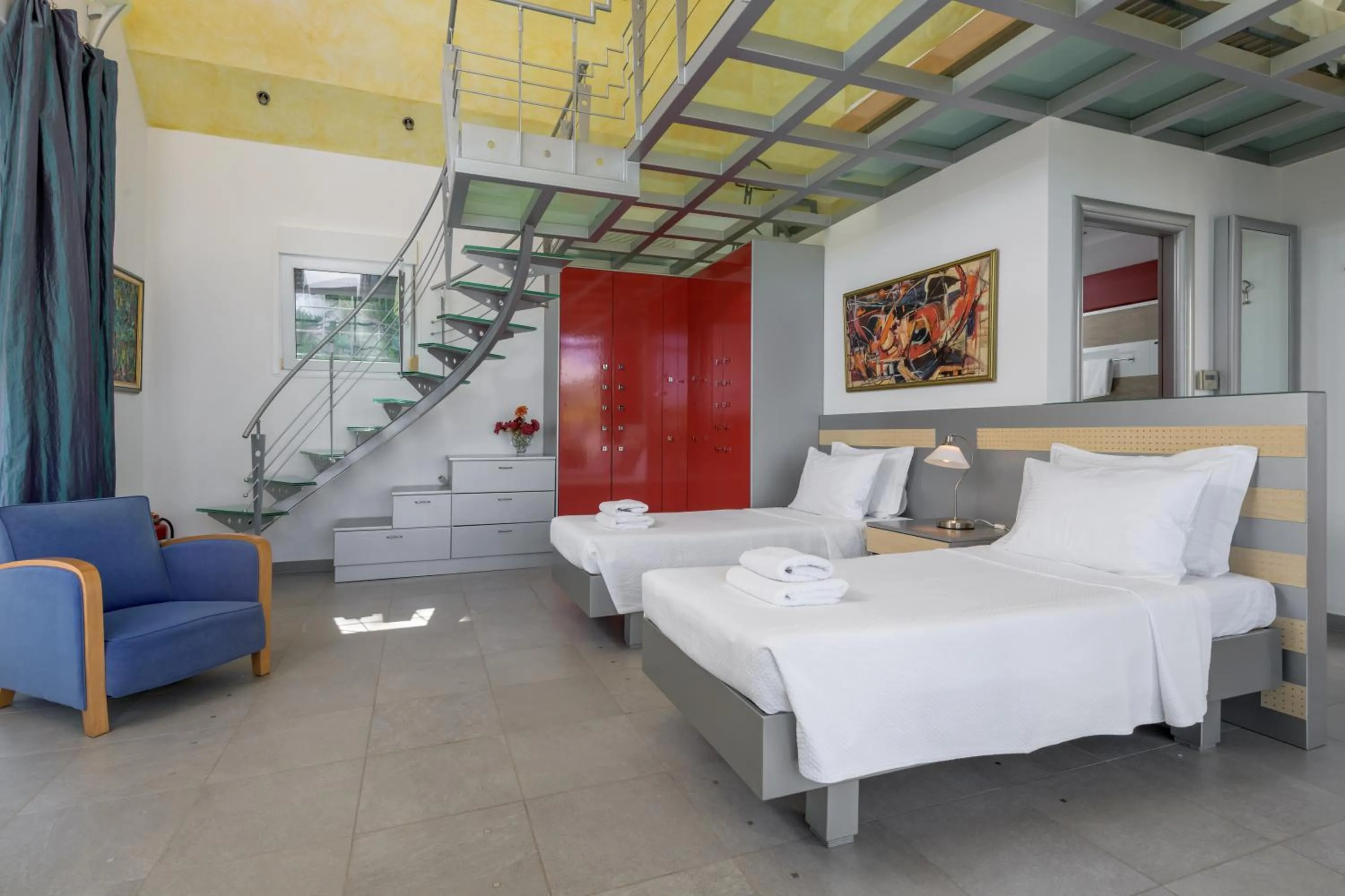 Bedroom in Grande Dame Villa of Rhodes
