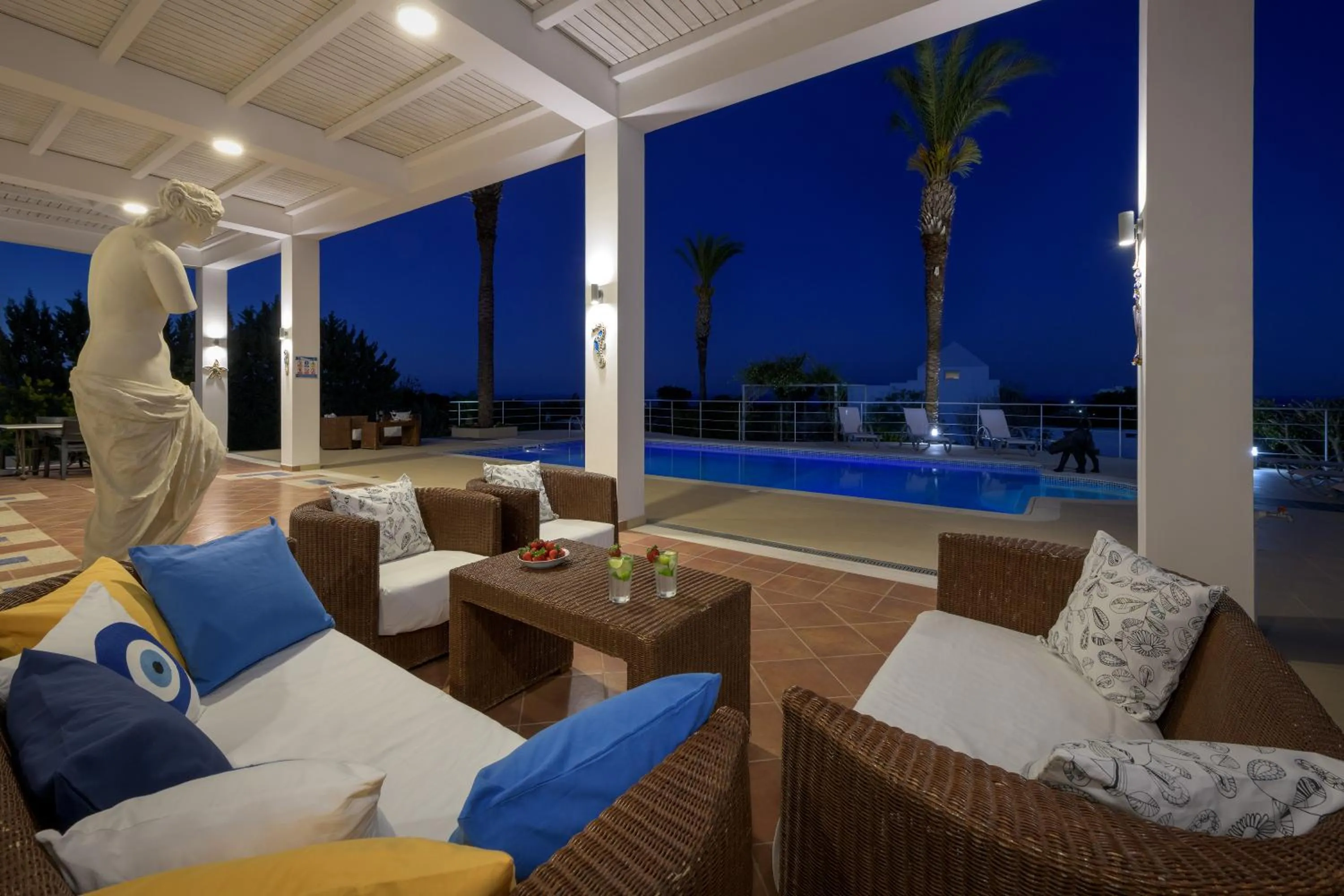 Balcony/Terrace in Grande Dame Villa of Rhodes