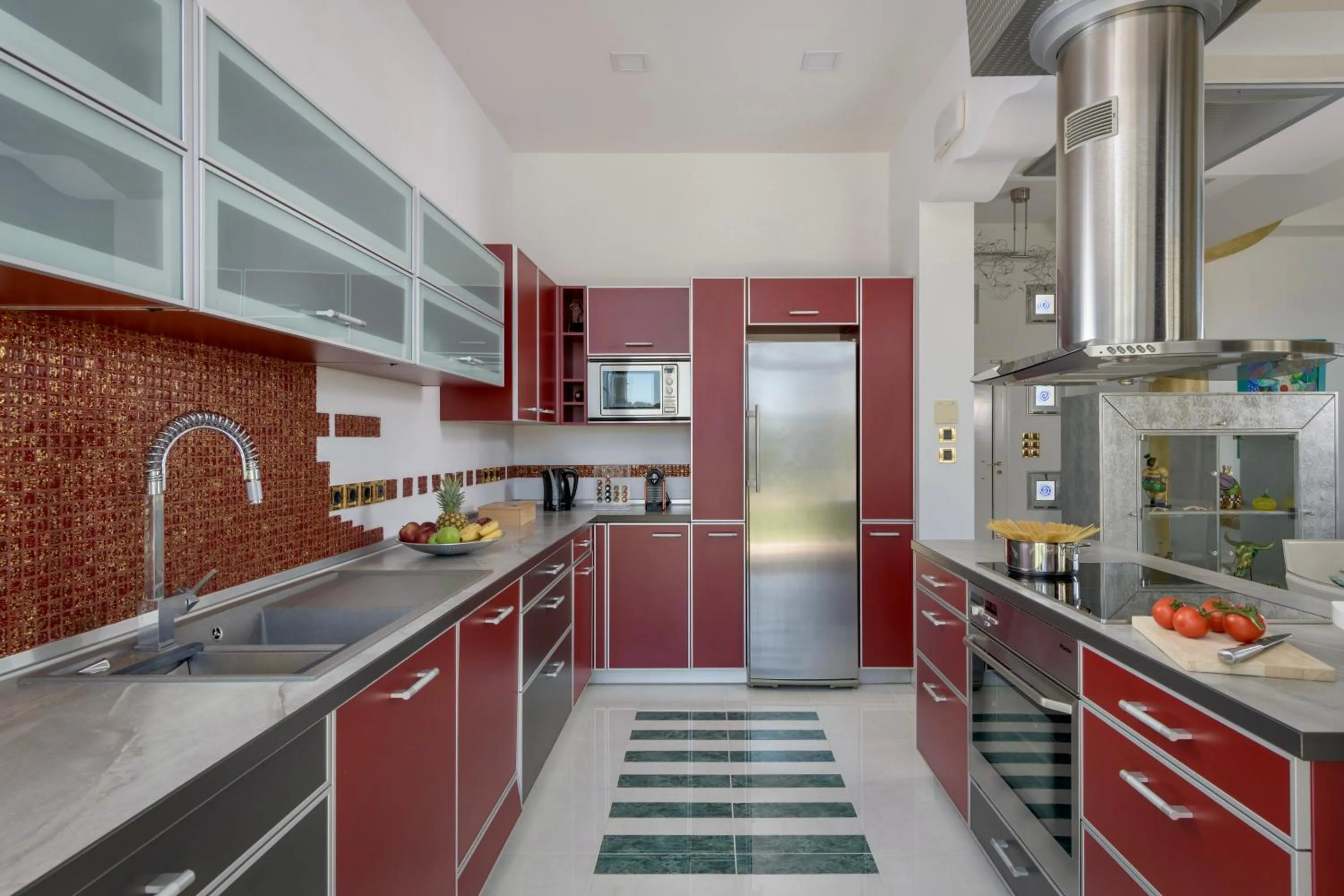 Kitchen or kitchenette in Grande Dame Villa of Rhodes