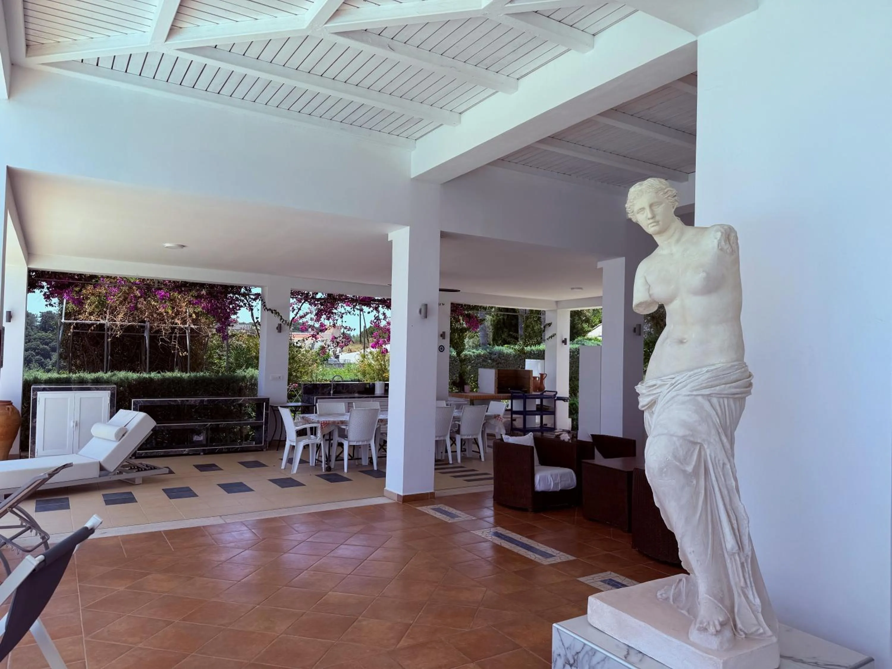 Patio in Grande Dame Villa of Rhodes