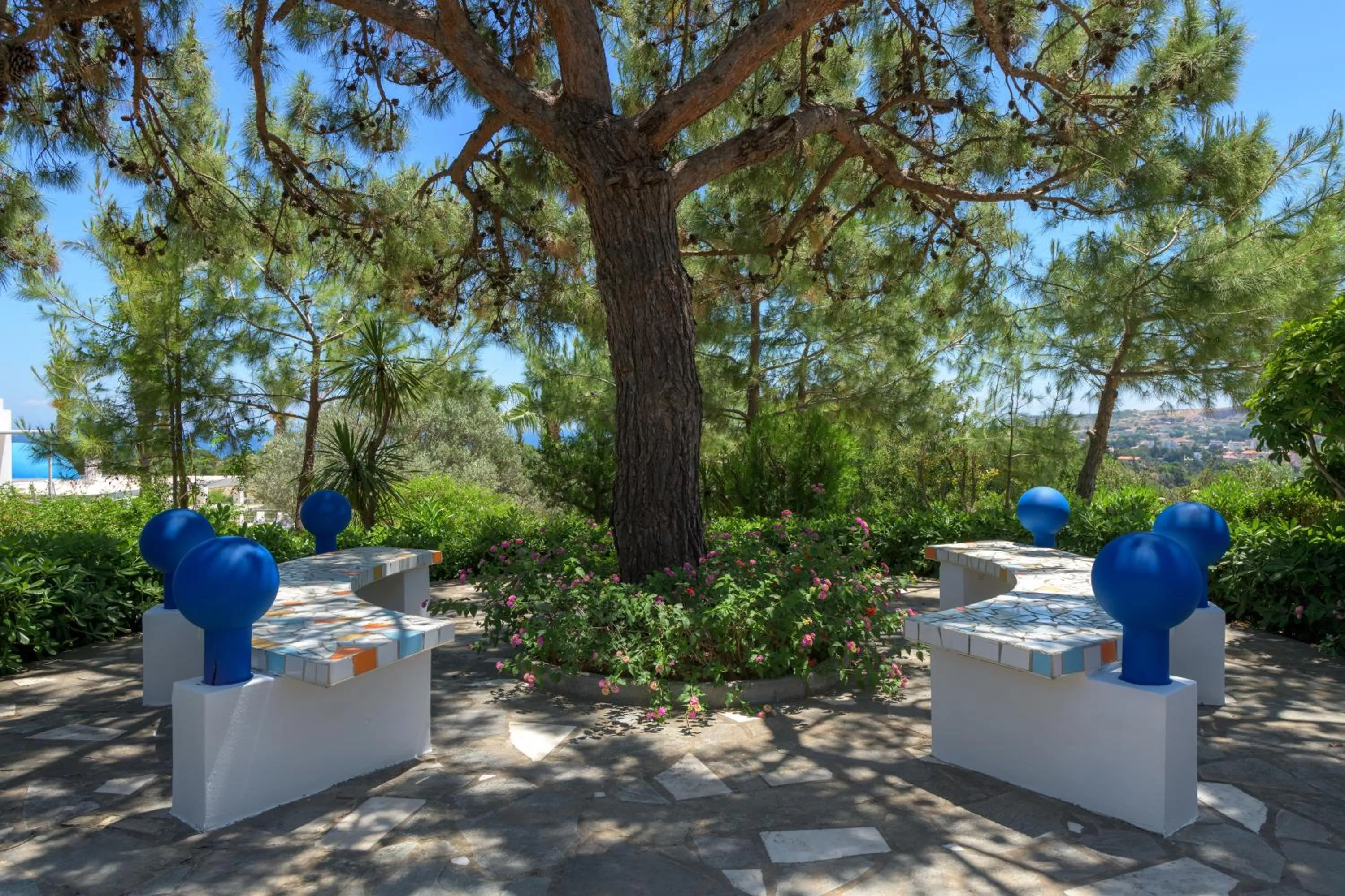 Garden in Grande Dame Villa of Rhodes